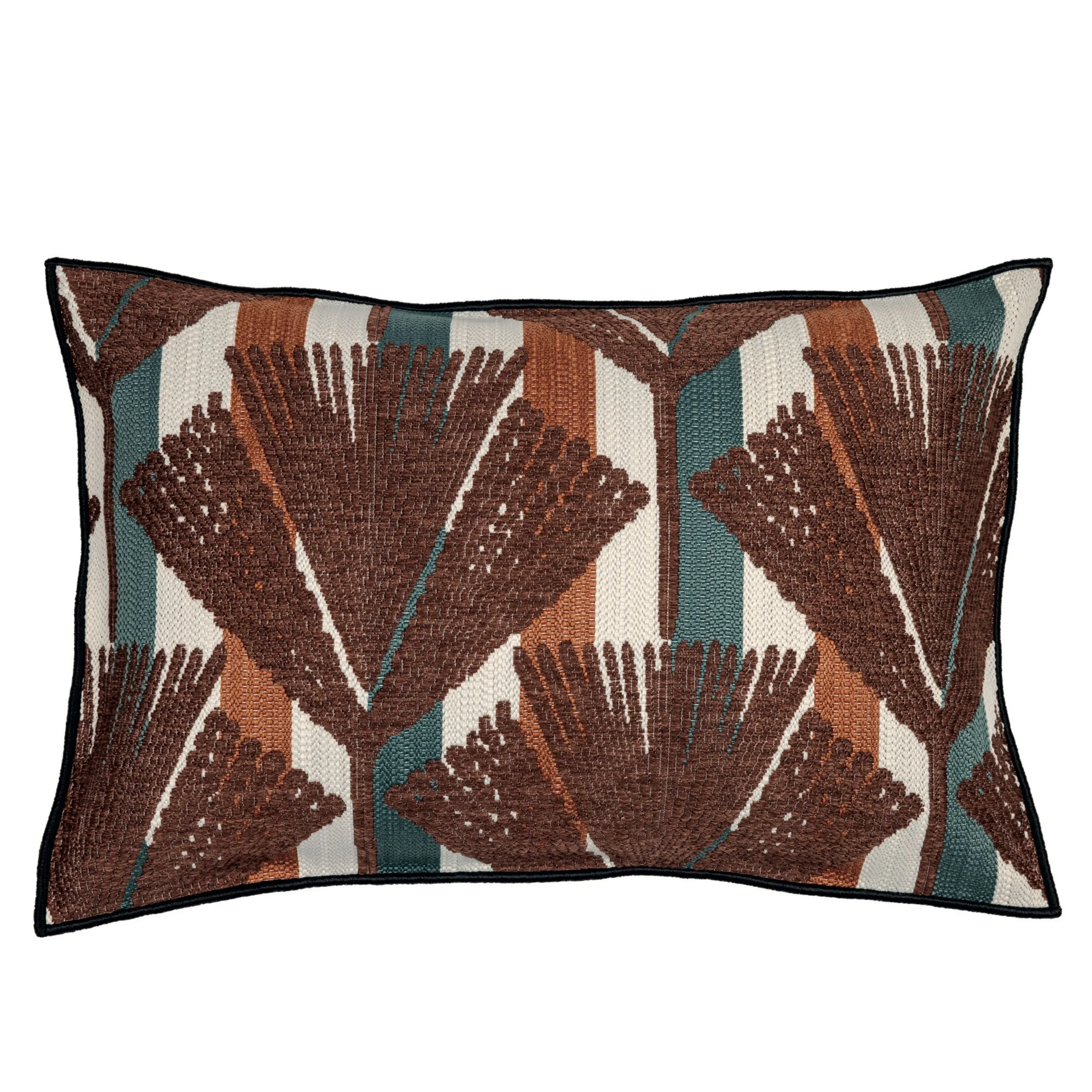 Casamance Madère cushion in Terracotta