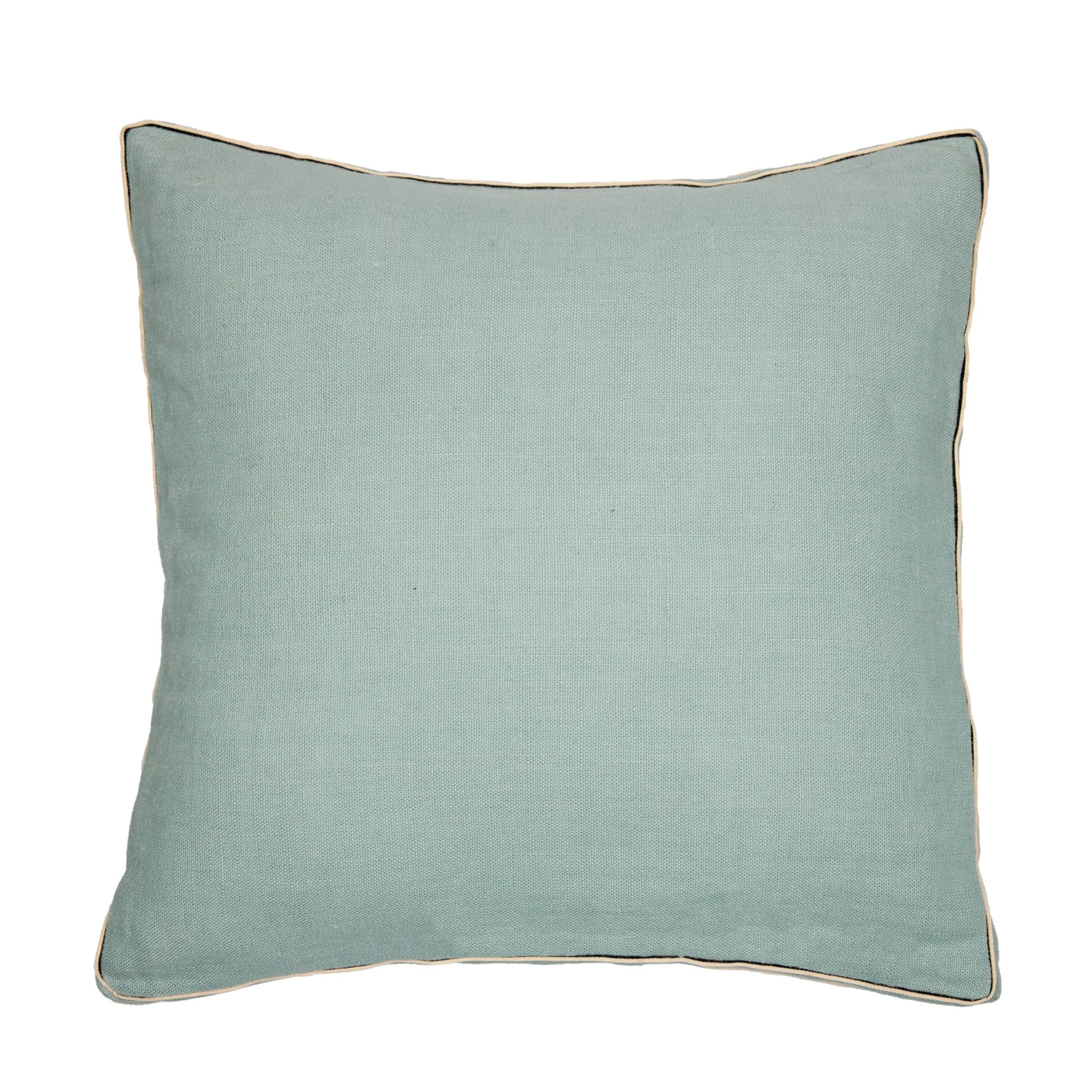 Maison Casamance Cote Lin cushion in Opaline