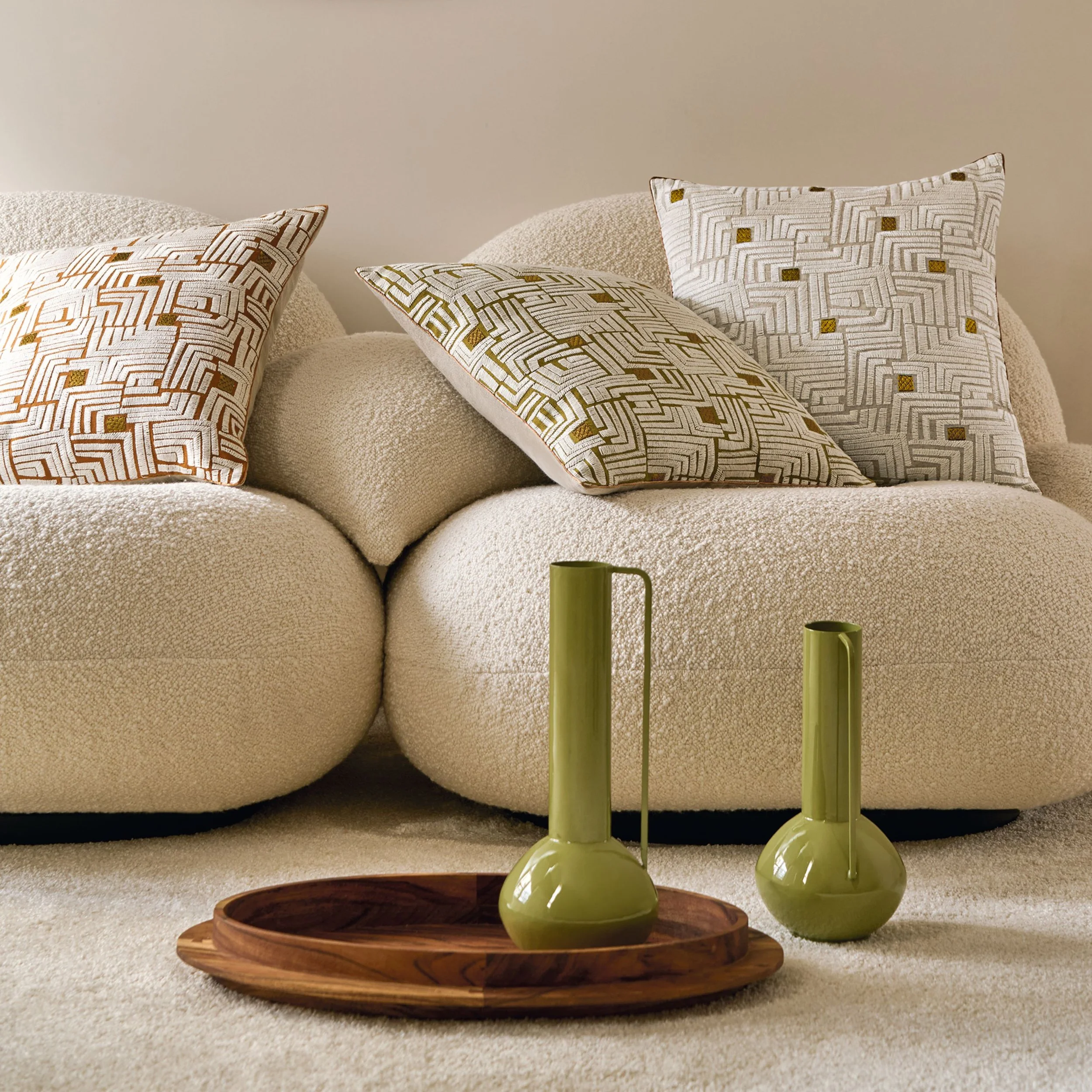 Composition cushions by Maison Casamance