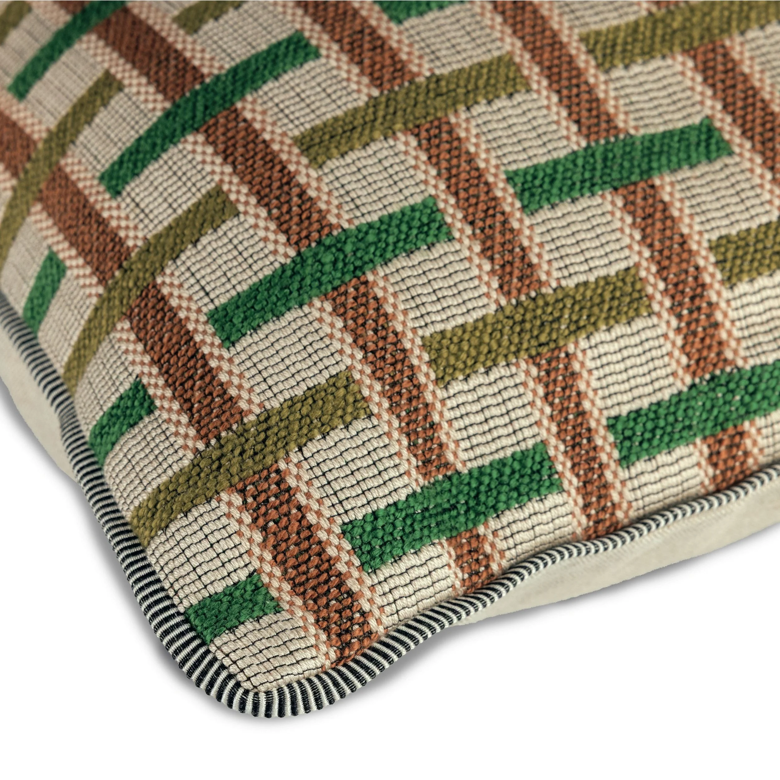 Casamance Ivy cushion woven detail