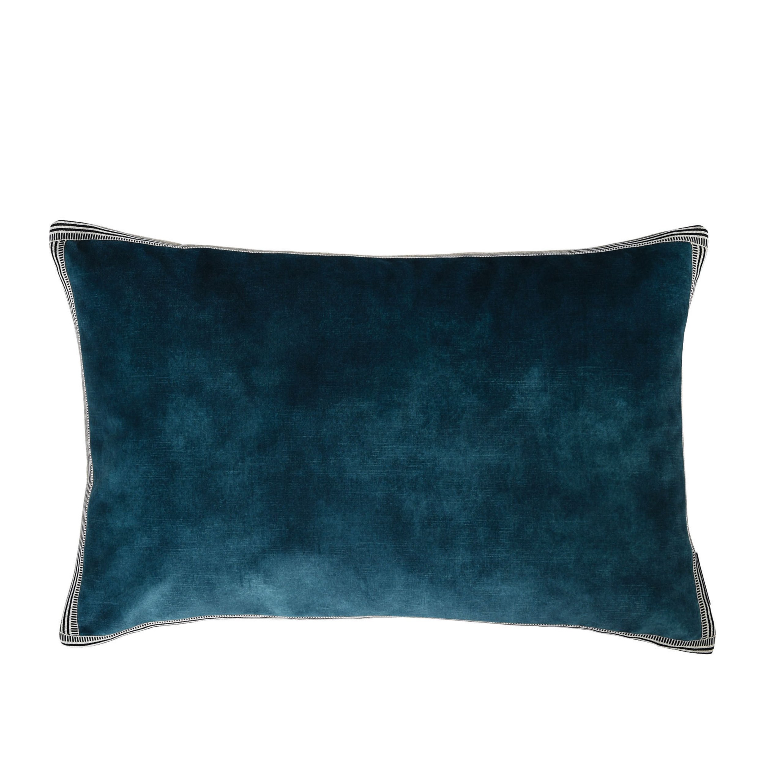 Maison Casamance Manade cushion in Bleu Topaze