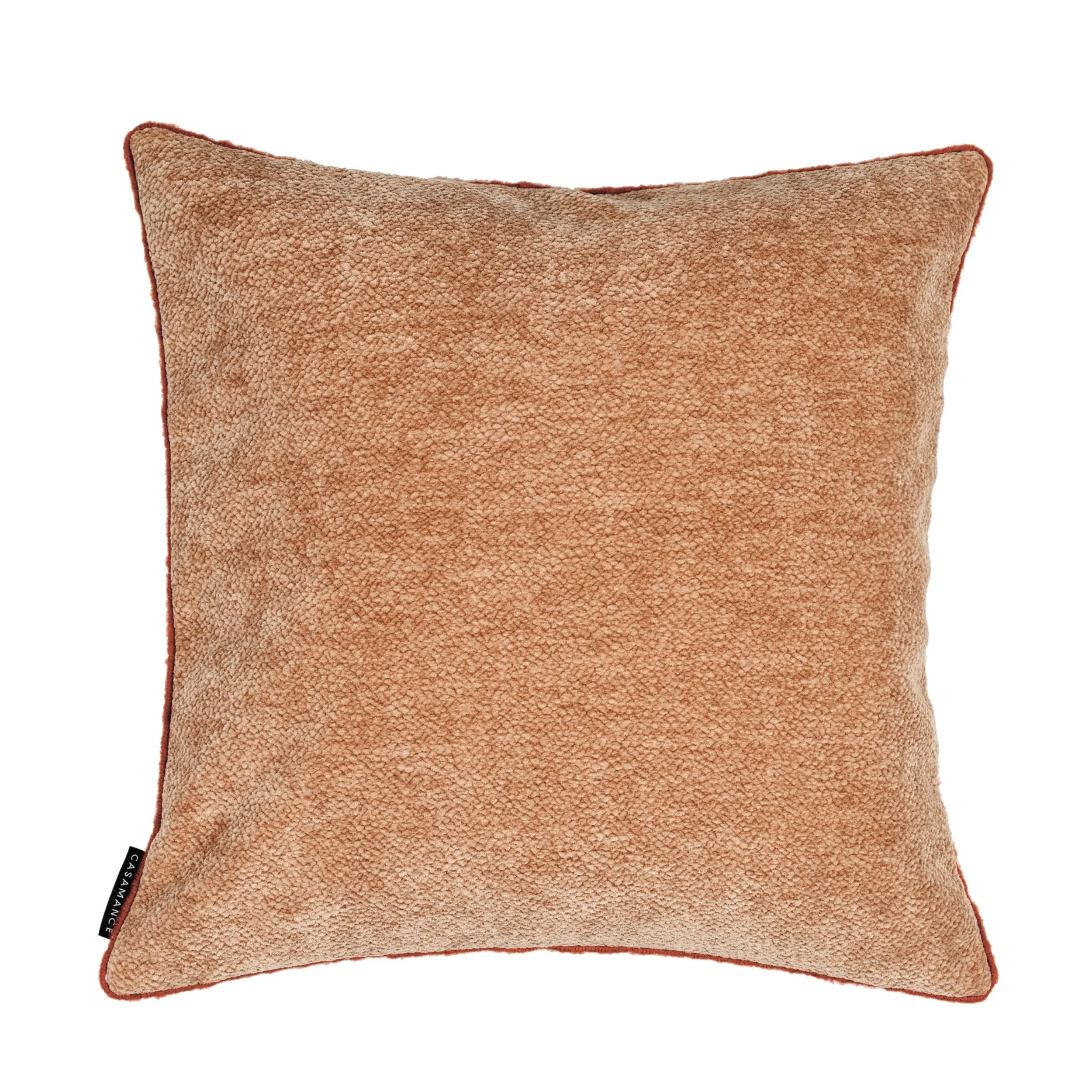 Maison Casamance Chroma cushion in Blush velvet