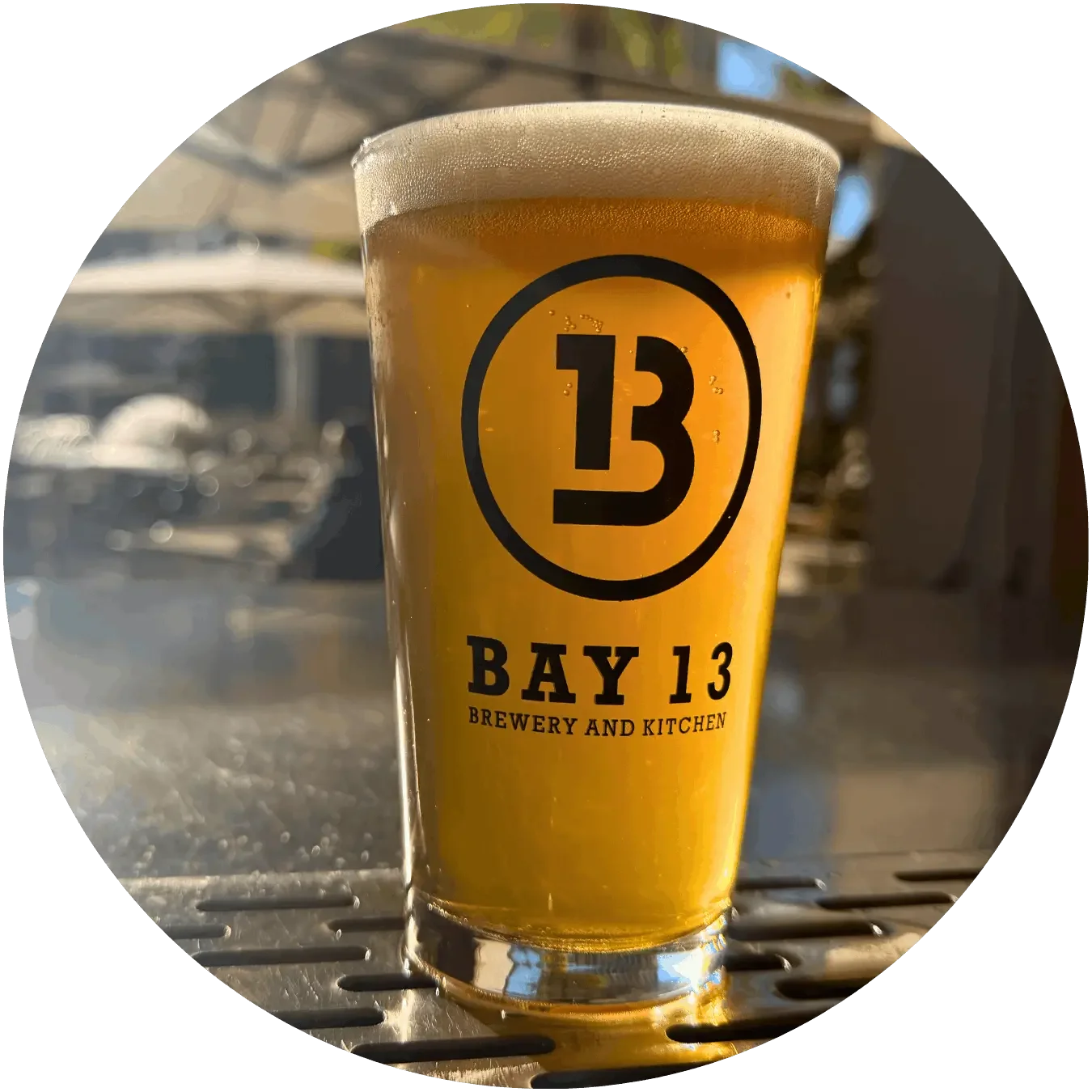 Mockingbird craft beer pint at Bay 13 in Coral Gables, Miami