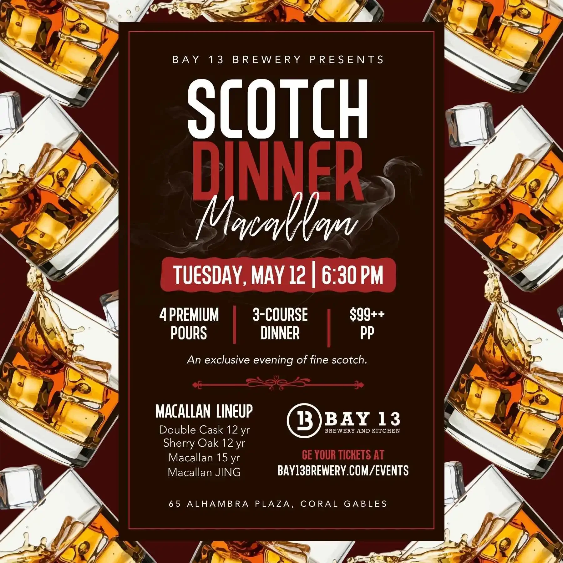 Macallan Scotch Whisky Dinner.webp