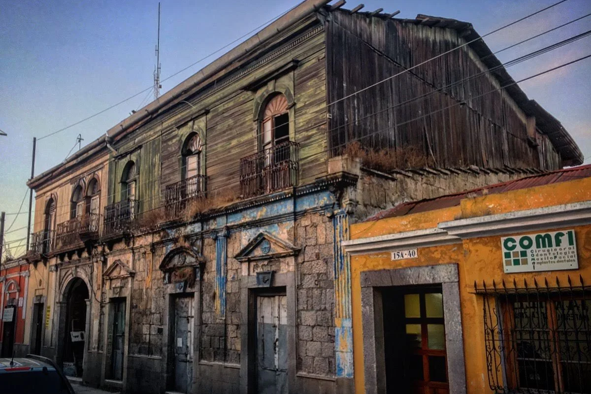 Old buildings in Xela, Guatemala
