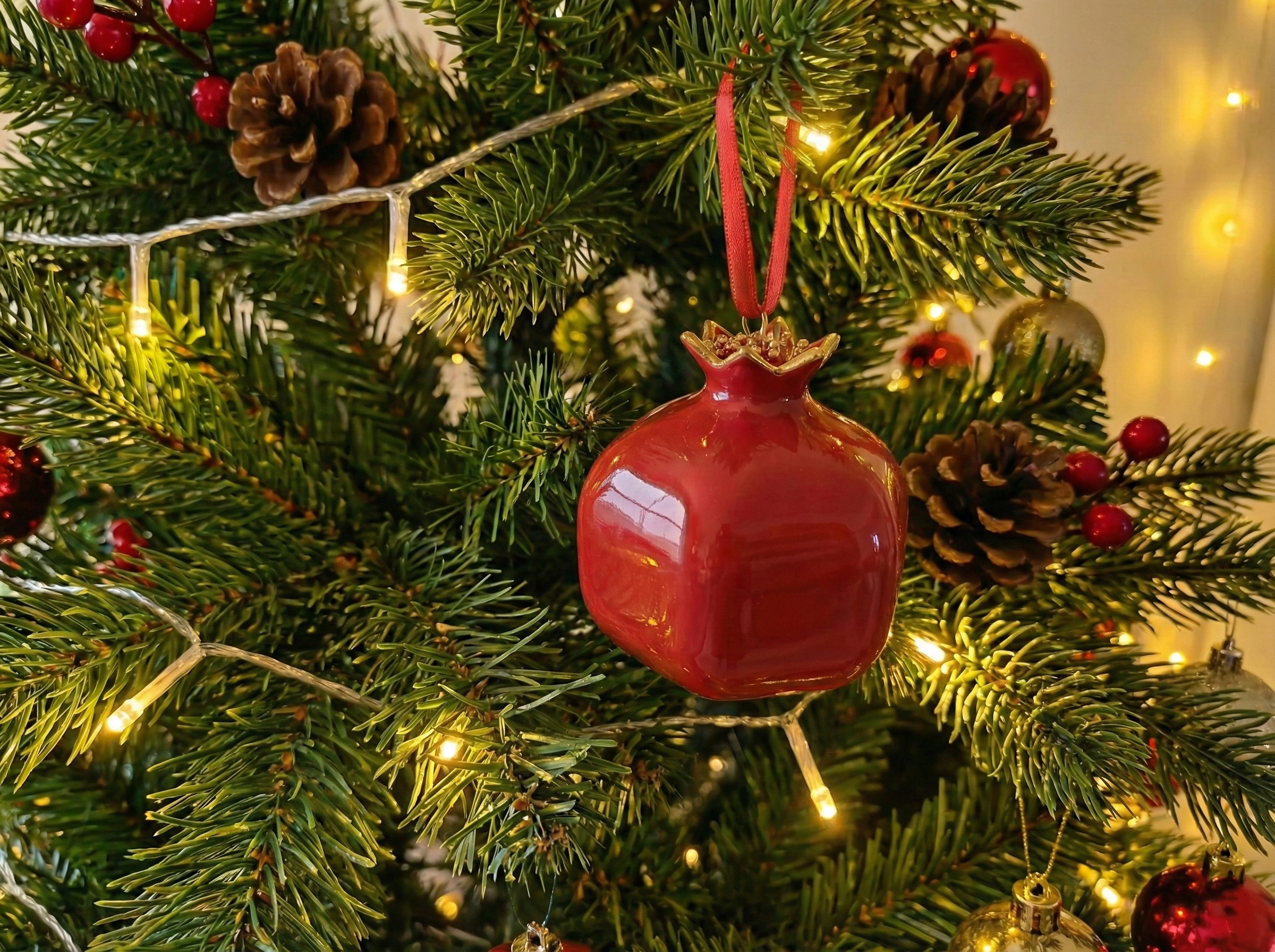 pomegranate ornament  yalda christmas tree