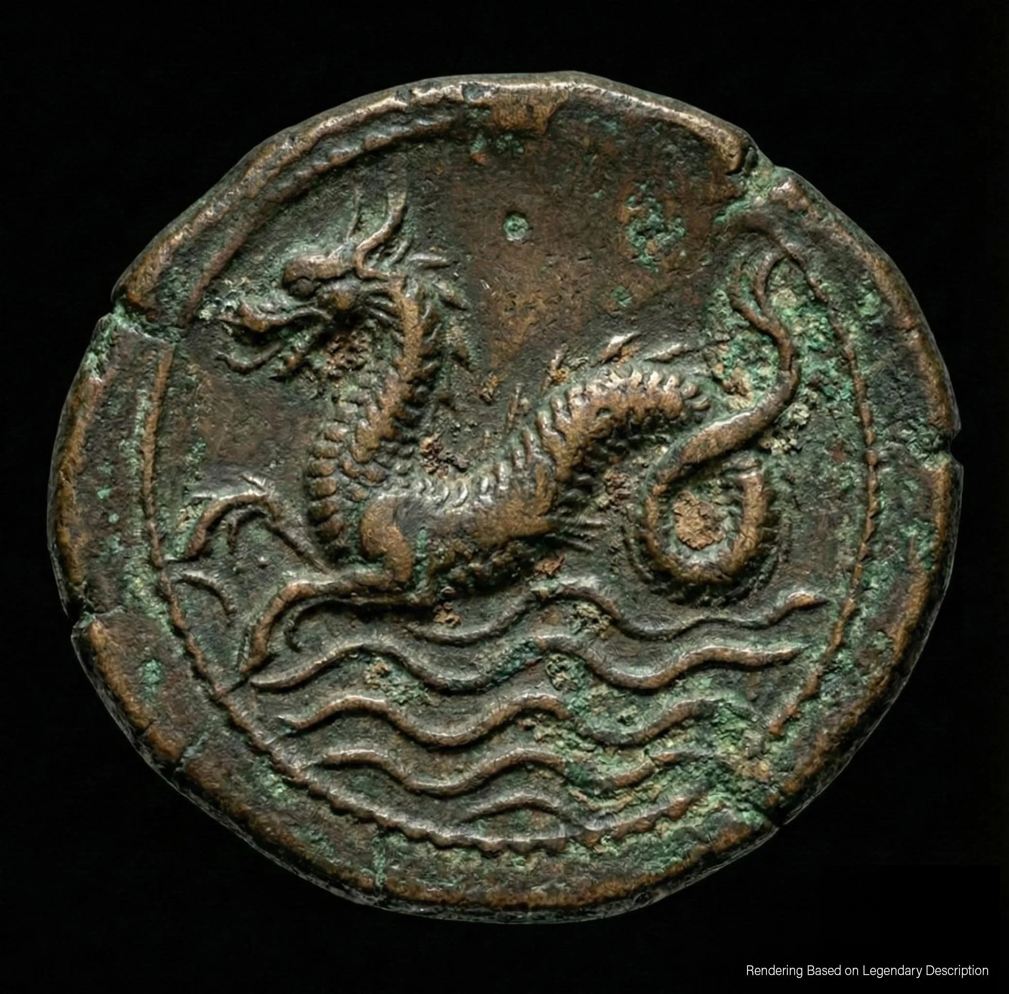 Insignia of house garsasapa, rostam, a marine dragon