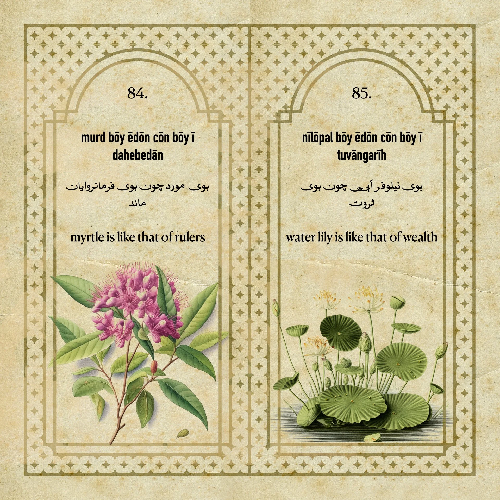 Flowers Fragrances of the Sasanian Persians