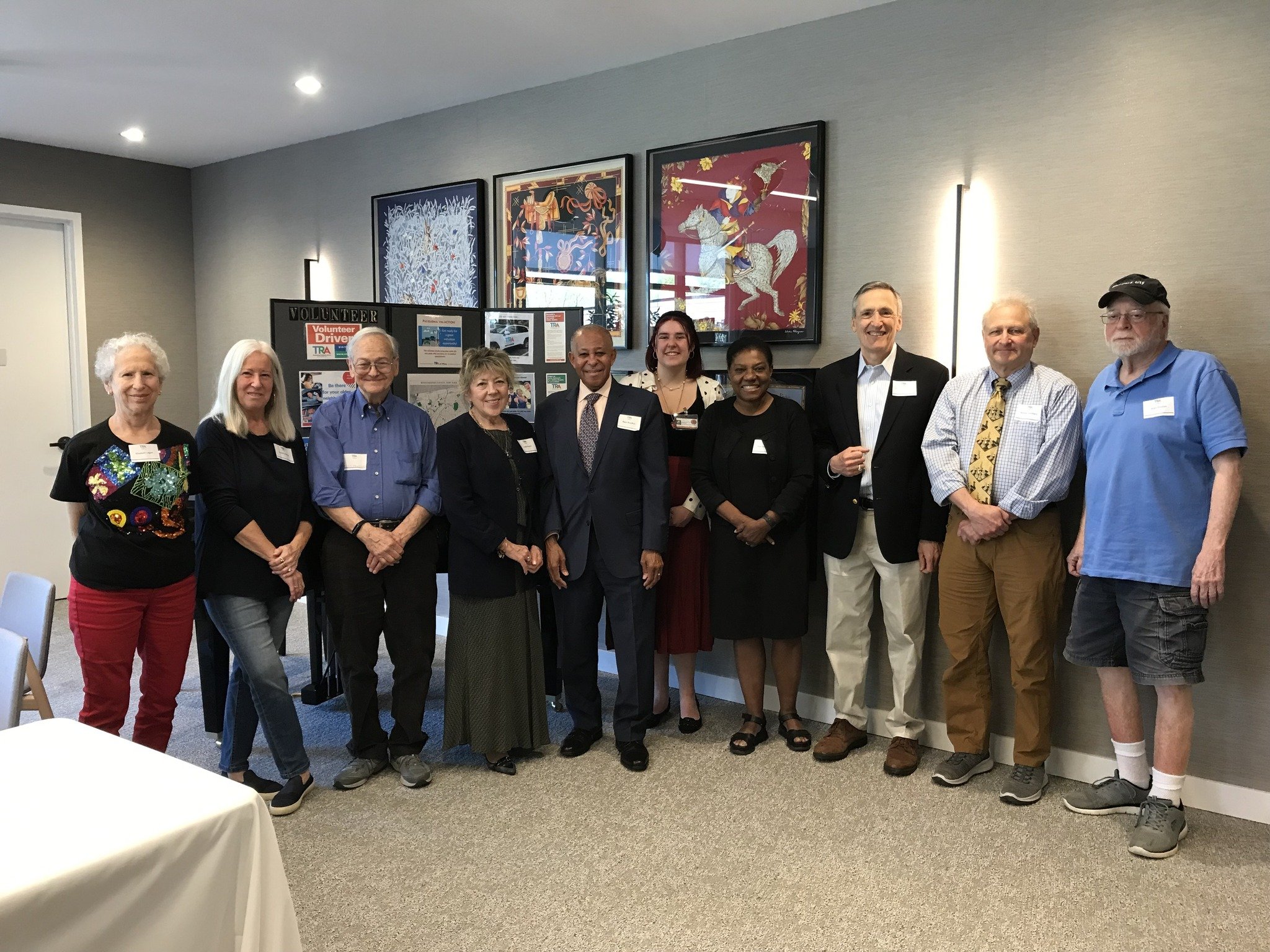 Transportation Resource Access (TRA) is an organization that coordinates rides doctor's offices throughout Westchester. This tremendous service relies on volunteer drivers, who they honored at an appreciation luncheon last Tuesday. My wonderful Aide,