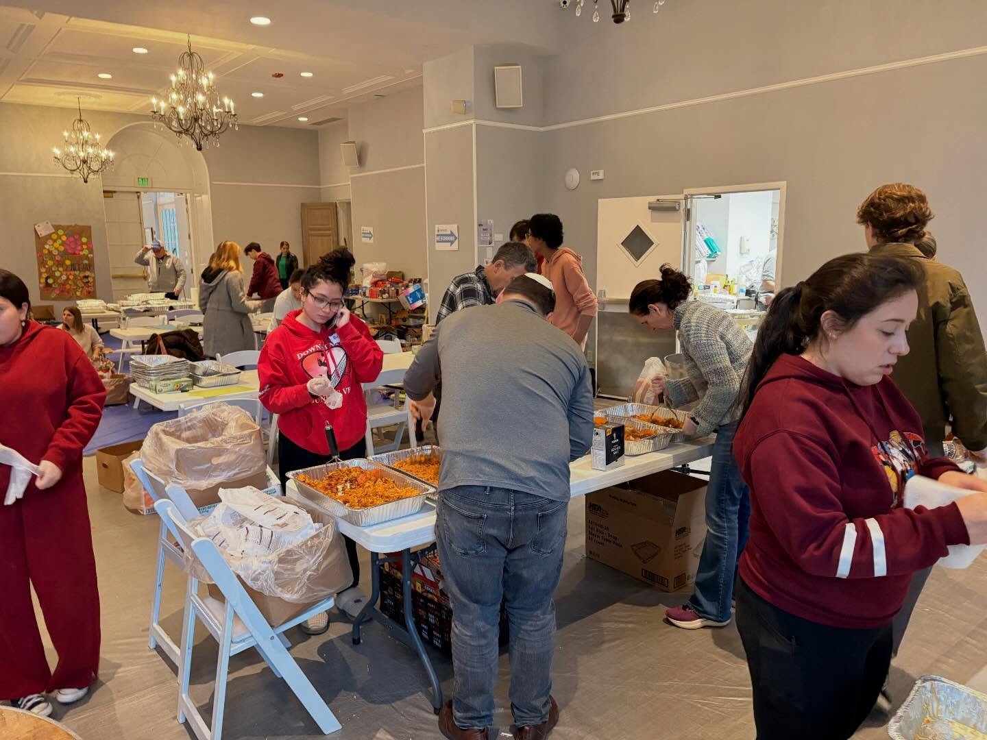 Feeling so grateful for this community!  As I get ready to head over to the Boys and Girls Club to help serve some of  this wonderful food, I want to again say thank you to all the many volunteers who showed up on Sunday and the many more who cooked 