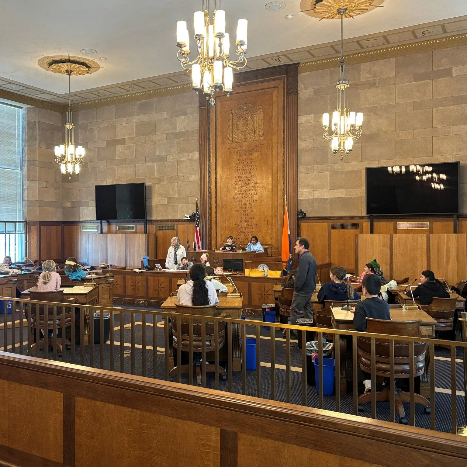 Earlier this week, we welcomed students from Katonah Elementary School to the Board of Legislators for our free mock legislature program. Together we spoke about our county&rsquo;s history and what local government does, and then they took over as le