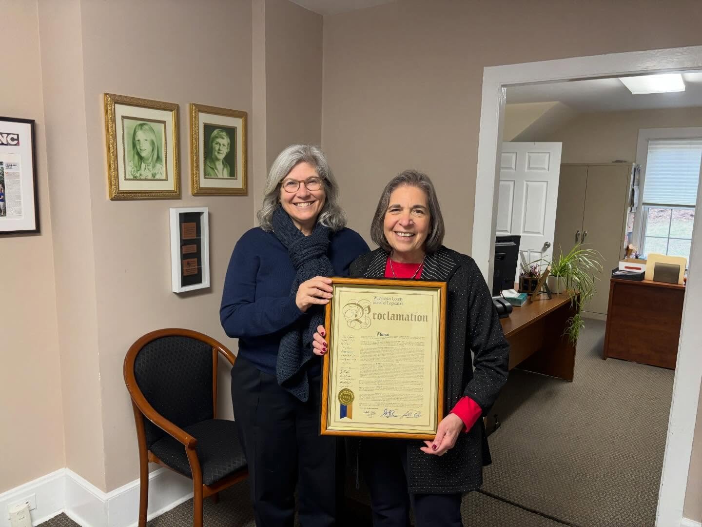 Today, I came to honor and extend my gratitude to Judy Factor as she retires from her long time post at Friends of Karen. Judy has dedicated over seventeen years to the organization and its critical mission: supporting families who have a child with 