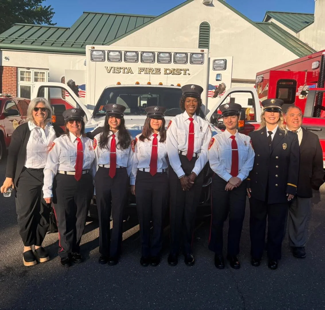 The sun turned out for Vista Fire Department&rsquo;s Inspection Dinner and a great time was truly had by all. We recognized Steven Woodstead for 45 years of service and Phil Wanderman for earning a Medal of Valor for his actions during the Old Shop R