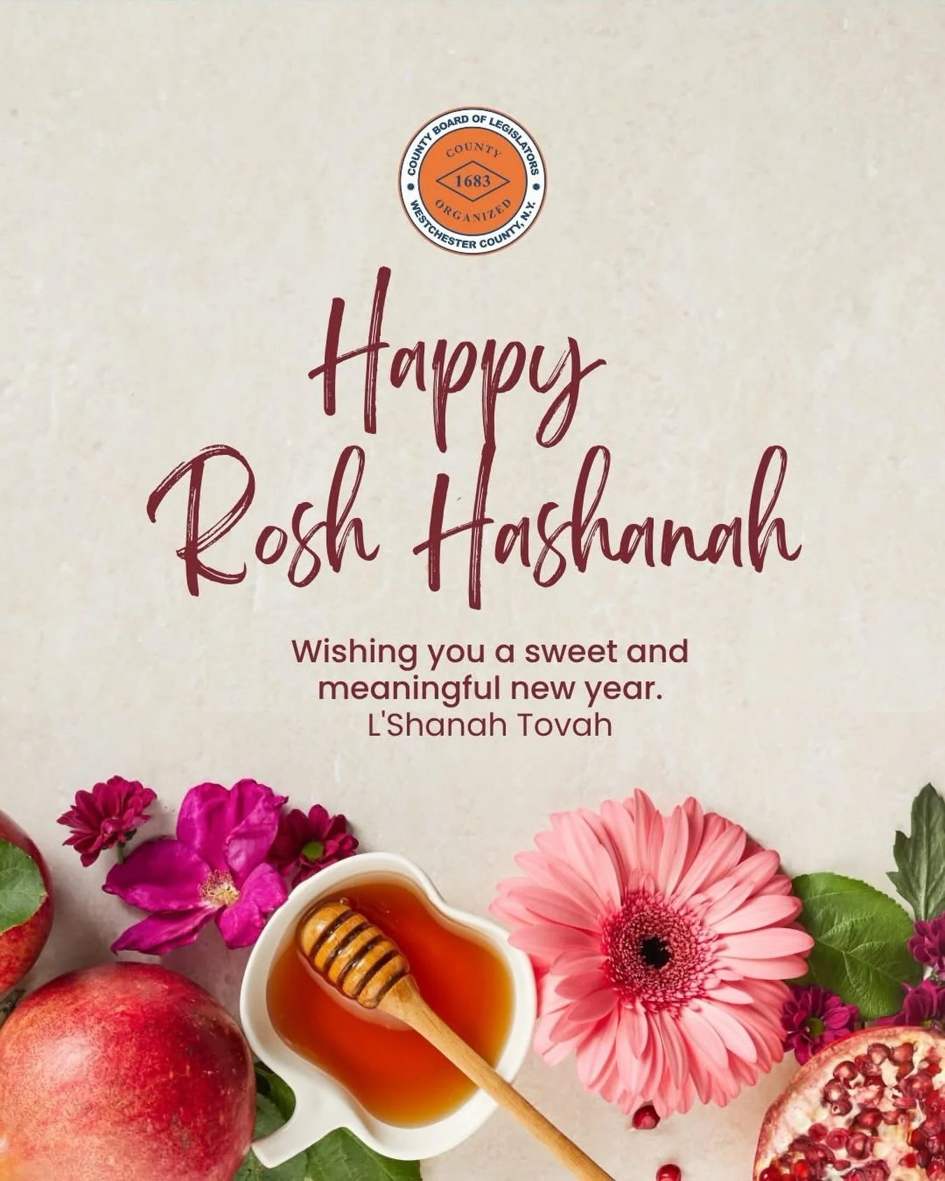 From our family to yours, wishing everyone L&rsquo;Shana Tova. As we gather around the table and dig into our honey (from Somers) and apples (from North Salem), let us all look forward to a sweet and good year.
