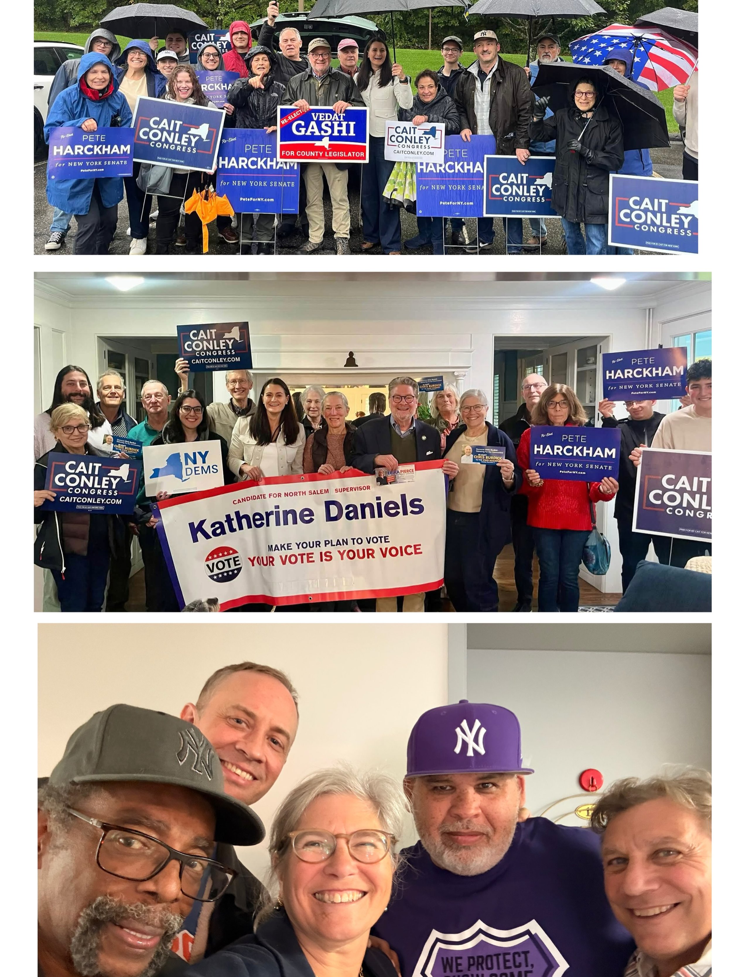 It was wet, but we still got out there! And then had the joy of running into 32BJ in Mount Kisco while visiting residents on Barker Street, including our local hero Eric Thompson and 32BJ&rsquo;s Vice President, Israel &ldquo;Izzy&rdquo; Menendez! Th