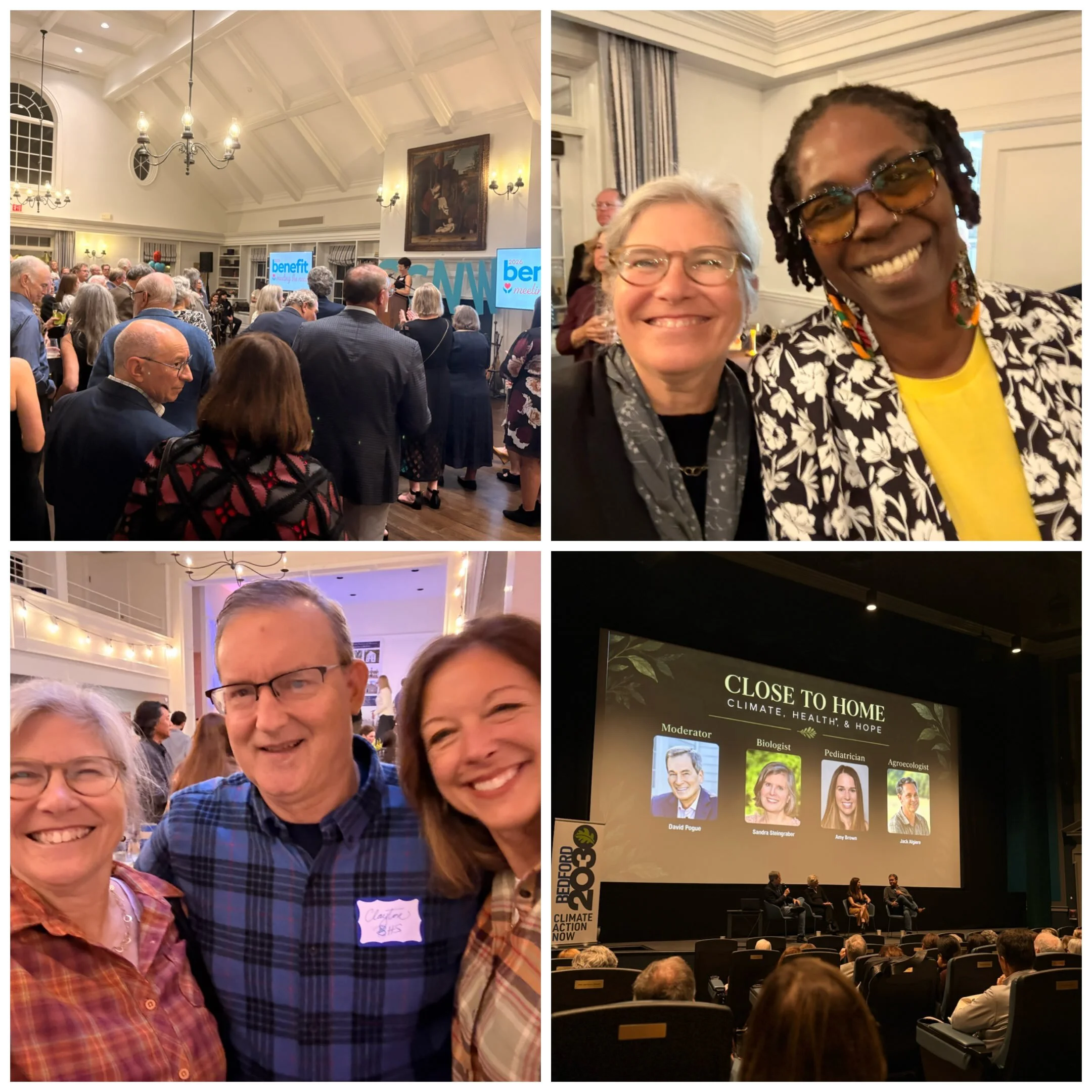 We have had so many wonderful events these last few weeks, including in Bedford: celebrating and supporting the Community Center of Northern Westchester with Rev. Kym McNair; at Fire and Flannel with Bedford Historical Society President Clayton Rose 