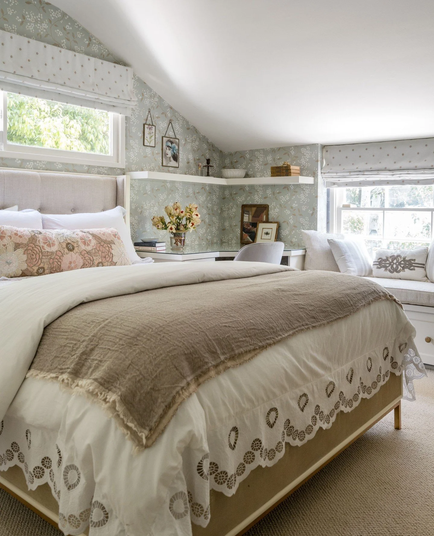 Once upon a morning in Woodland Hills, you wake to soft light, layered linens, and colors that whisper &lsquo;stay a little longer.&rsquo; It&rsquo;s the kind of bedroom where dreams feel at home and every corner tells a story. 🌙✨#EmilyLaMarque⁠
⁠
P