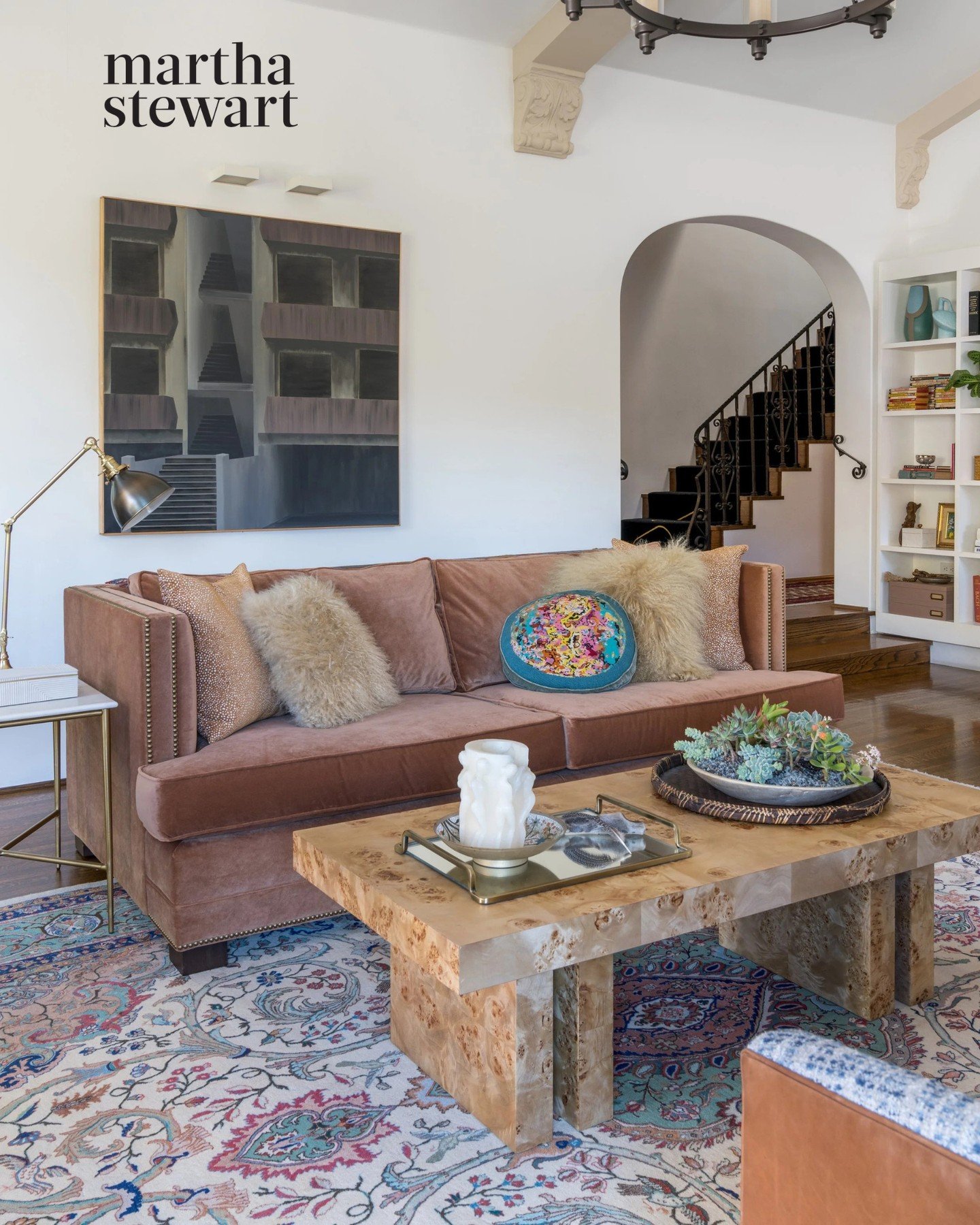 Warmth that feels intentional over impulsive ✨ ⁠
⁠
In this @marthastewart article, I talked about how luxurious materials like mohair and velvet create timeless cozy moments, no trend chasing required. I&rsquo;m always drawn to textures that bring de