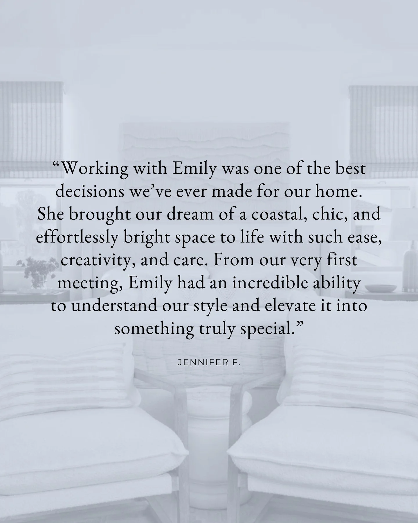 It&rsquo;s always a pleasure working with fabulous clients like Jennifer! I loved helping her bring her style and ideas to life. It's so rewarding hearing from happy clients, and it's a reminder of how lucky I am to do what I love!⁠
⁠
Photography by 