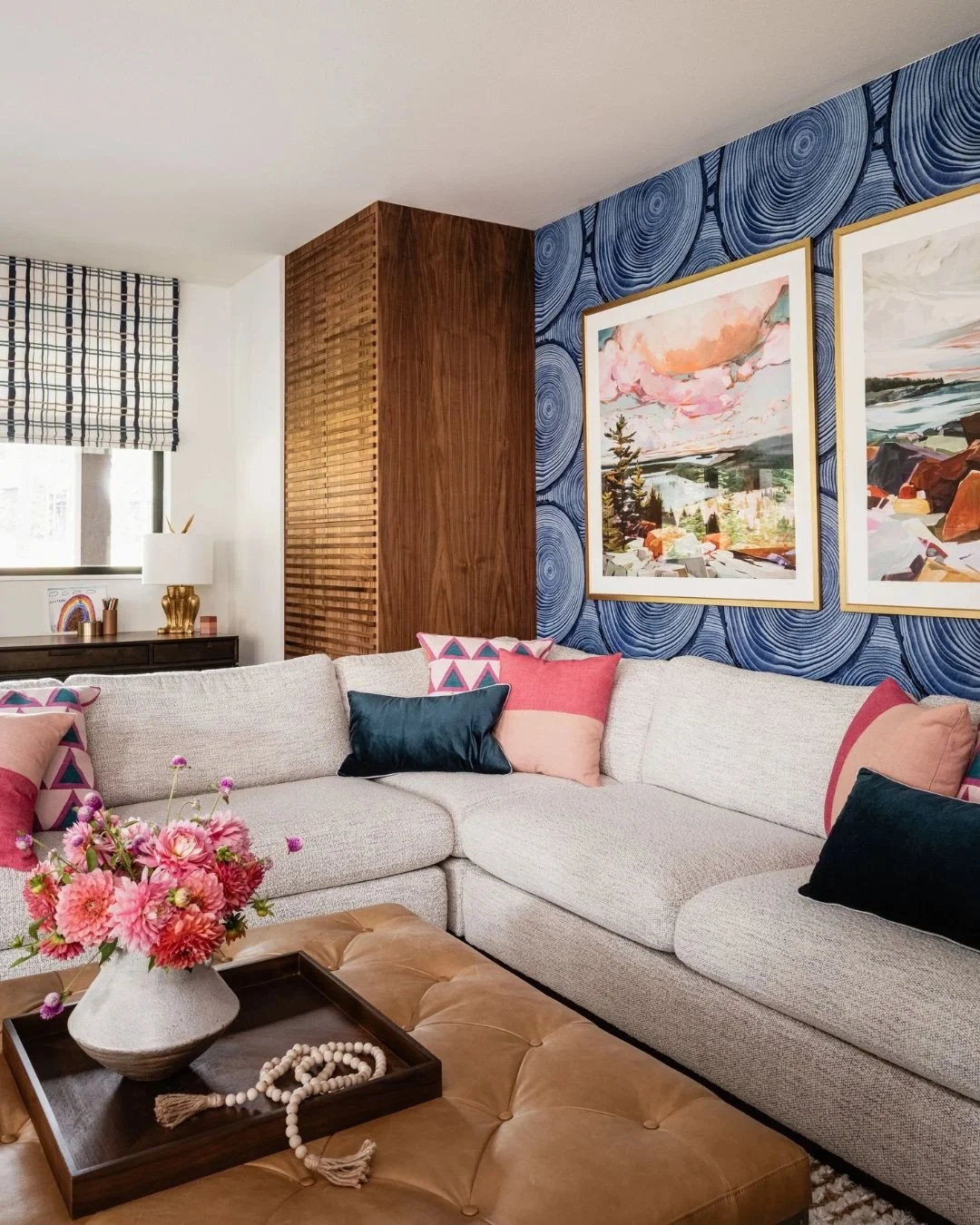 Where design meets downtime. ✨ This living room blends serene layers, rich textures, and thoughtful details that make every moment feel like a welcome exhale. Cozy sophistication with a soundtrack of fresh mountain air 🏔️#EmilyLaMarqueDesign⁠
⁠
⁠
Ph
