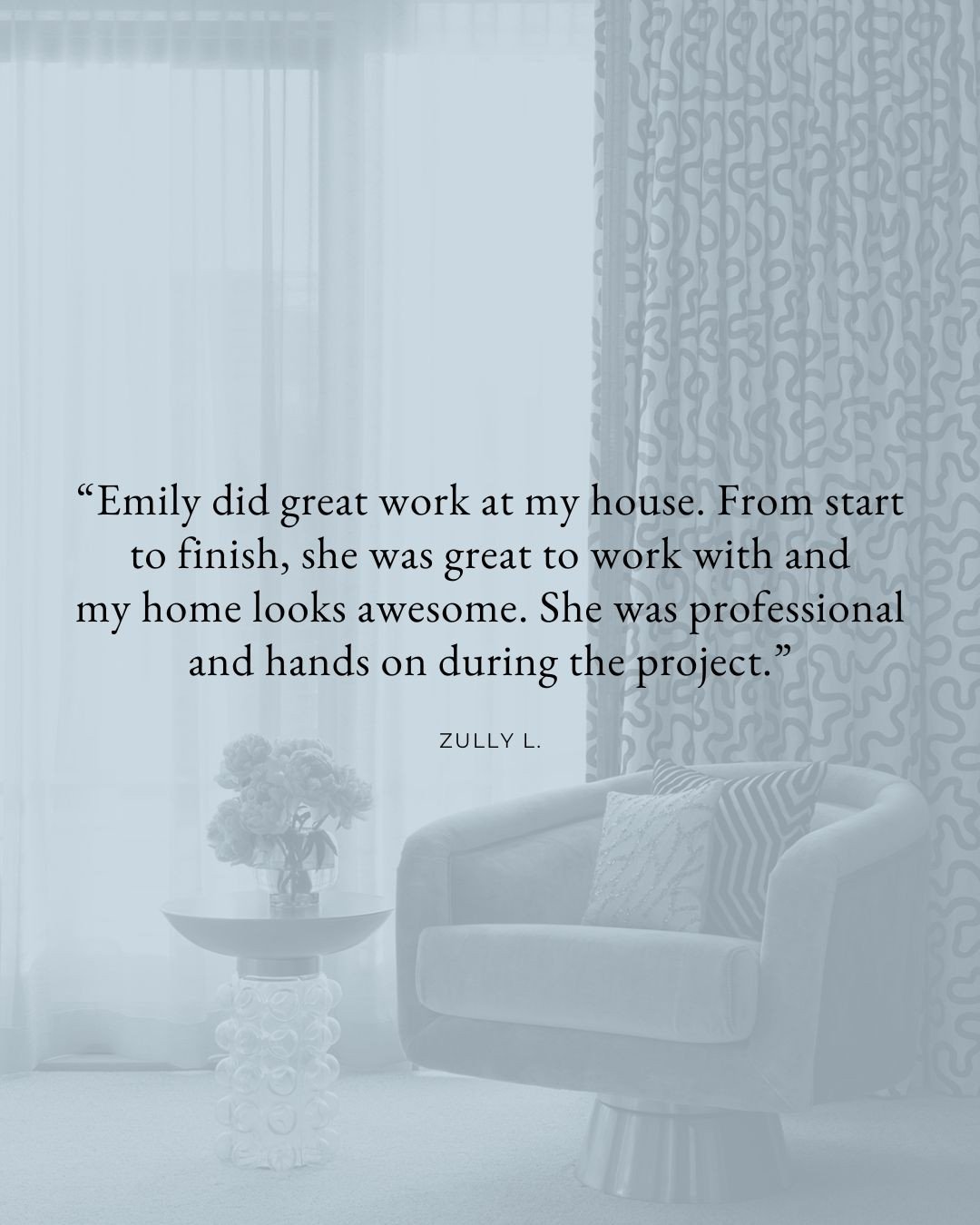 The feeling is mutual, Zully! So grateful for wonderful clients and the fabulous projects they entrust me with 🥰⁠
⁠
#EmilyLaMarqueDesign #womanownedbusiness #californiainteriordesign