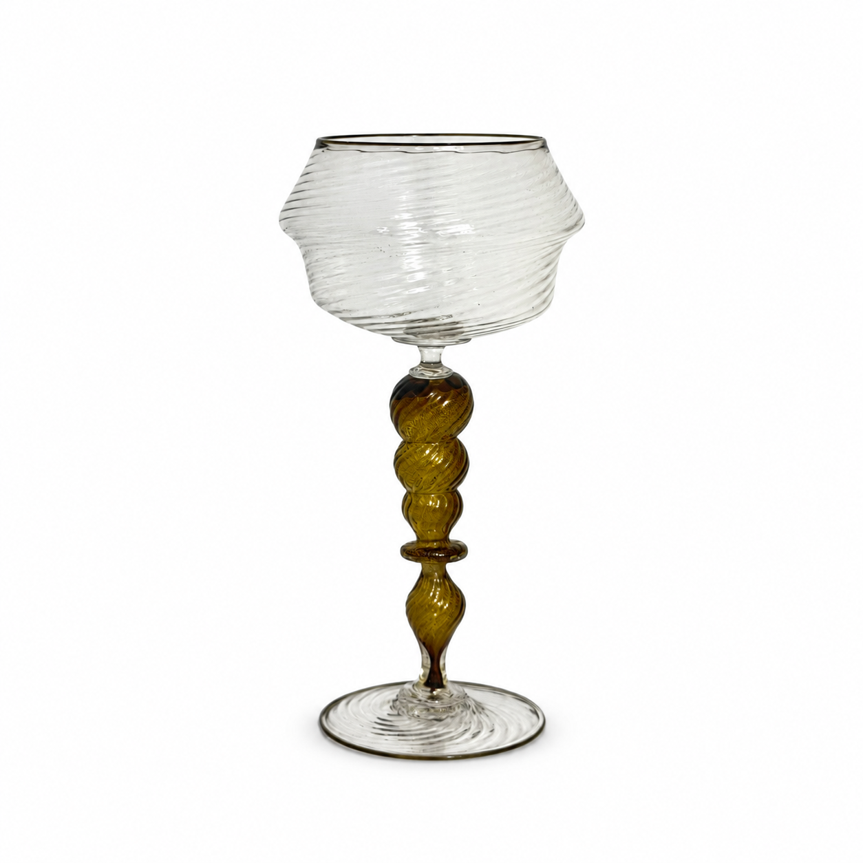 Ornate Amber-Twisted Glass Goblet.png