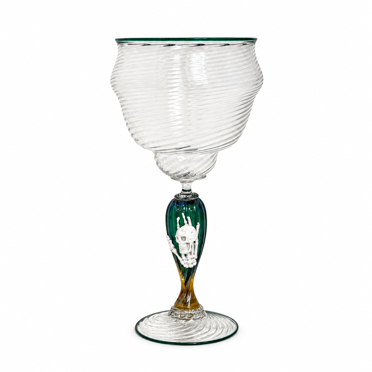 Ornate Teal and Amber Skull Goblet.png