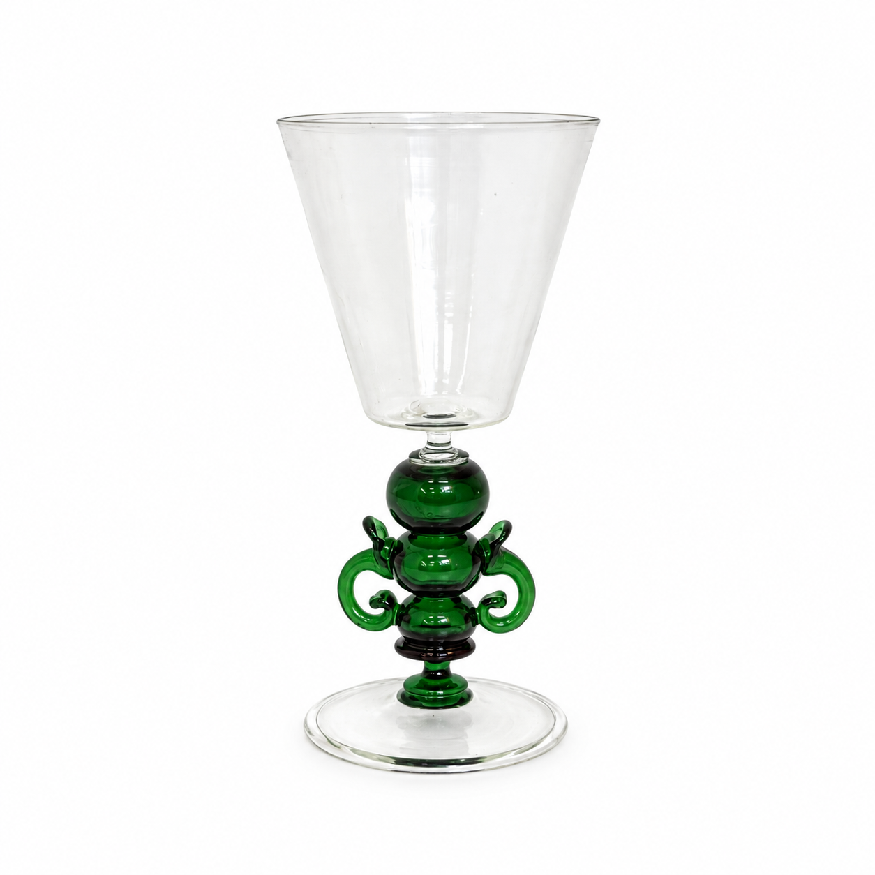 Ornate Emerald-Stemmed Glass Goblet.png
