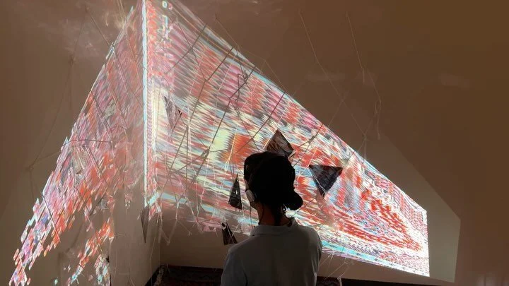 Weight sensitive rug, generated video, and audio installation. In &ldquo;In Defense of the Poor Image&rdquo; Hito Steyerl writes &ldquo;[Poor images] testify to the violent dislocation, transferrals, and displacement of images&mdash;their acceleratio