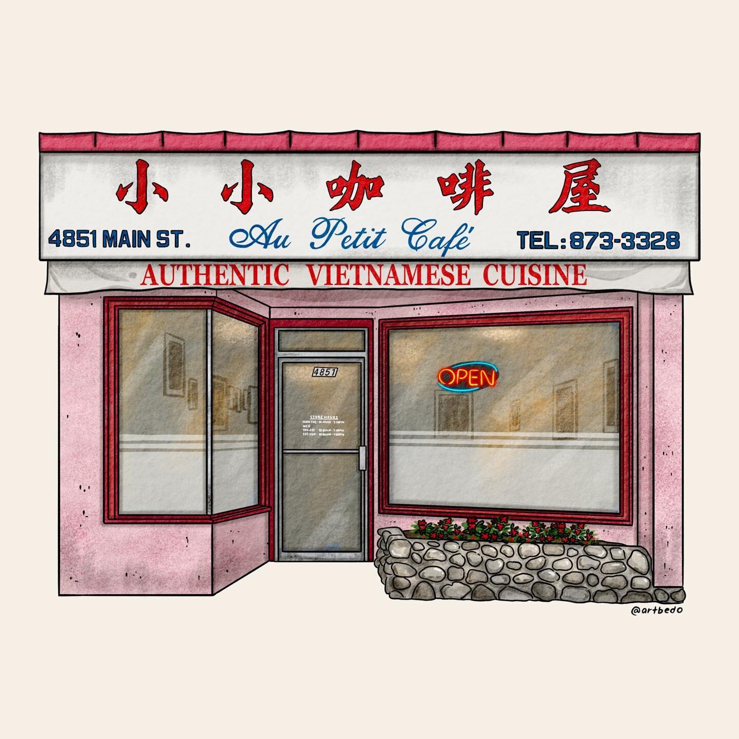 Au Petit Cafe on Main St. was my family&rsquo;s go-to Vietnamese restaurant. We loved everything on the menu - but always made sure to order their banh mi 🥪 After 25 years, they sadly closed its doors in the spring of 2020. 

Luckily, their memories