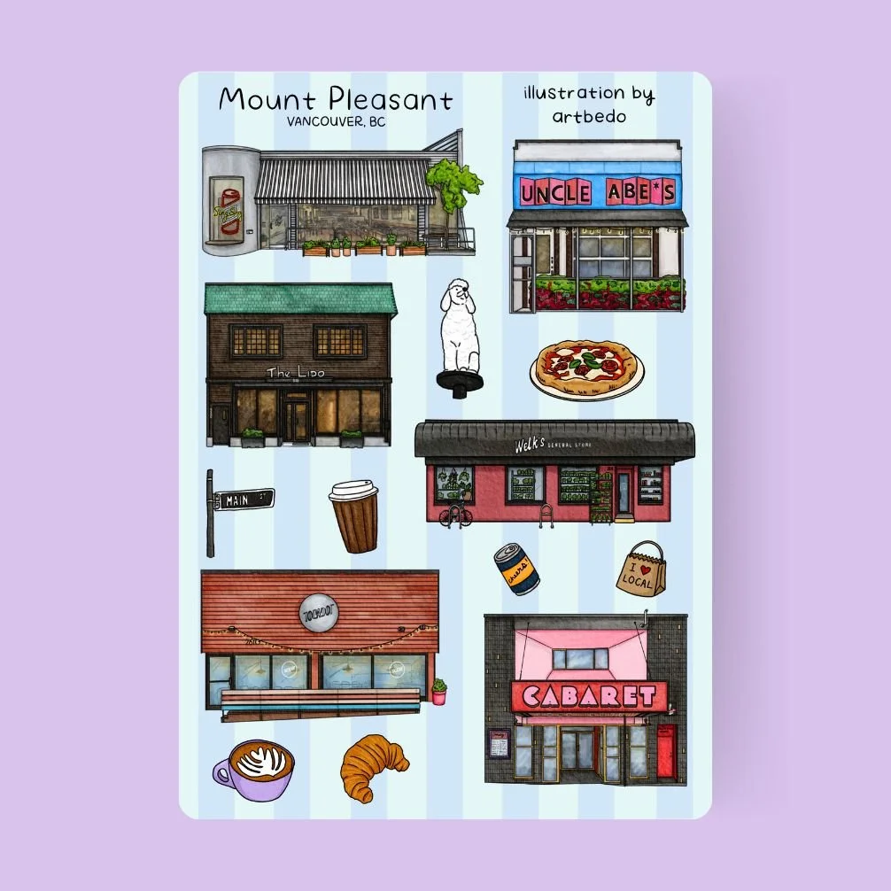 Mount Pleasant Sticker Sheet