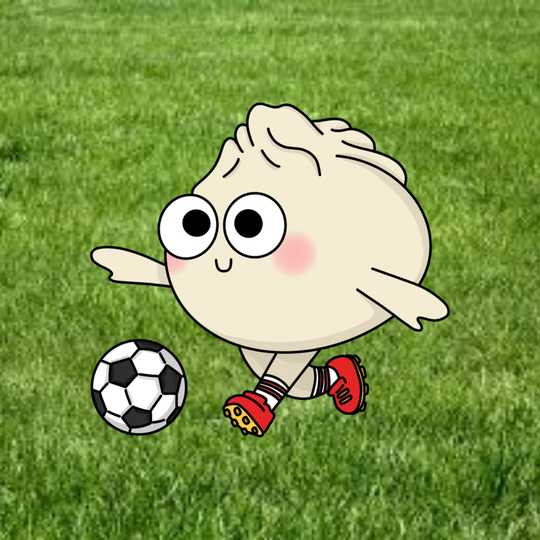 Bao Playing Soccer Sticker