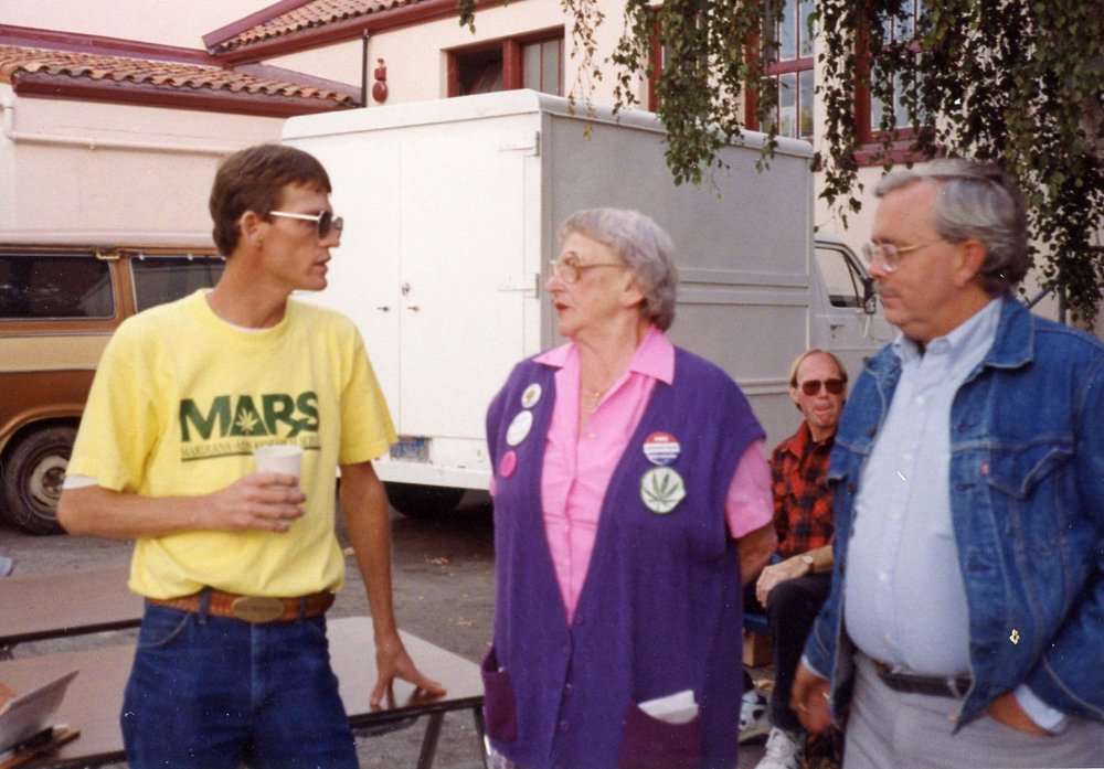 Kenny Jenks (1962-1993), Brownie Mary Rathburn (1922-1999), and Robert Randall (1948-2001)