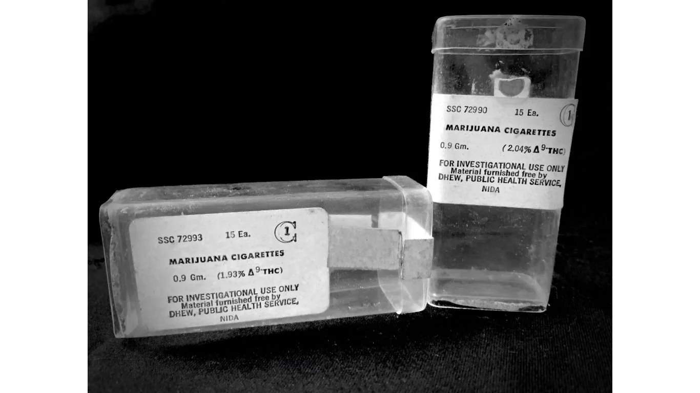 U.S. Federal Medical Marijuana Program Plastic Case -- Robert Randall Program (c. 1970s)