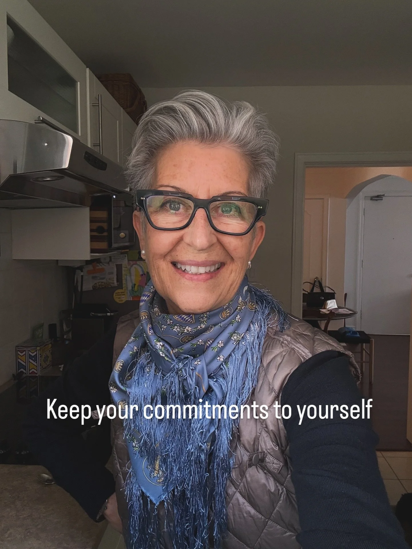 One of the most important ways you can respect yourself is to keep the commitments and promises you have made to yourself. 

As a recovering (yes, always recovering) people pleaser this is the time of year that I take stock. 

Just to be clear, somet