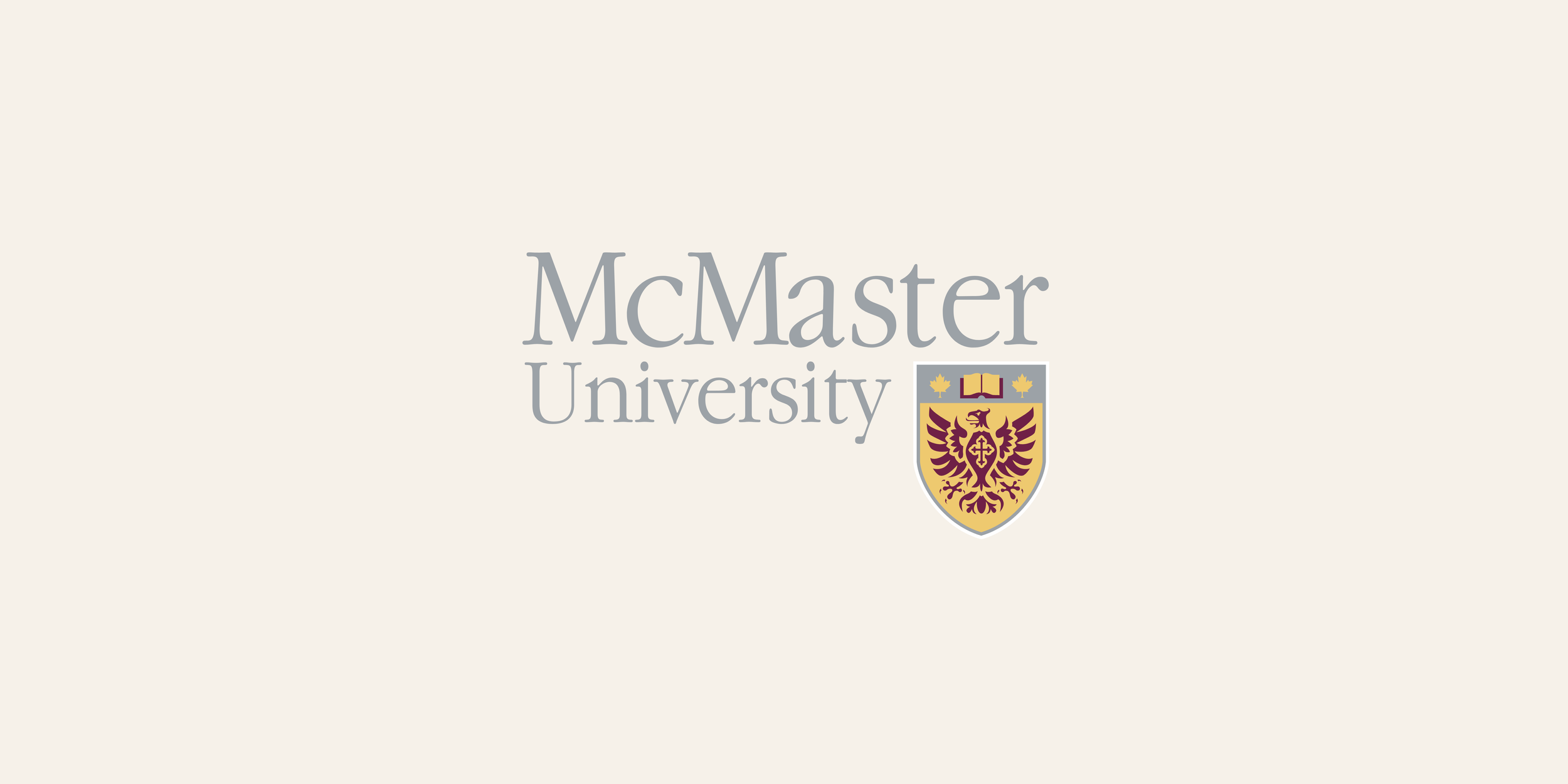 McMaster University logo with university name and emblem on a light background.