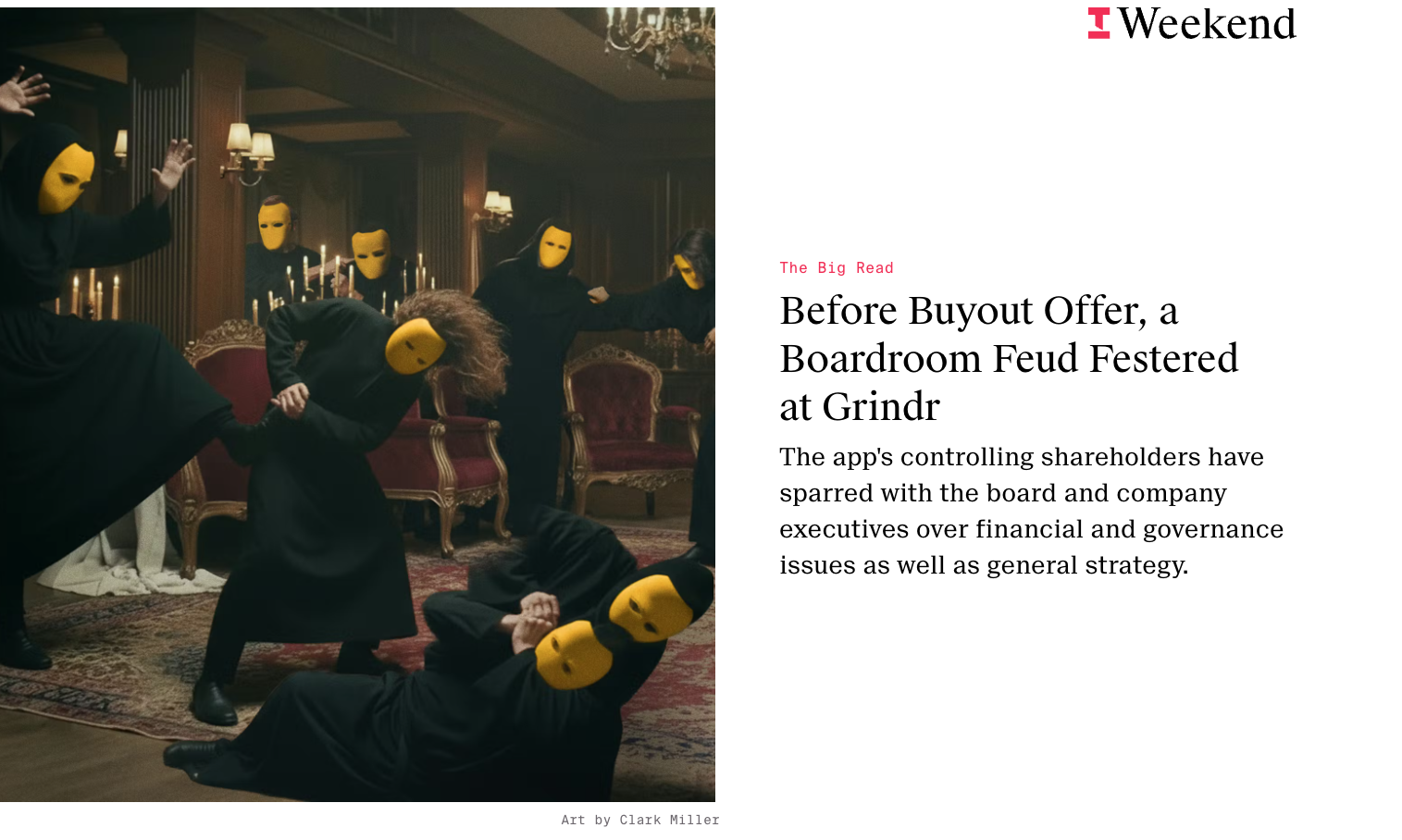Inside a Boardroom Feud at Grindr (The Information, Nov. 2025)