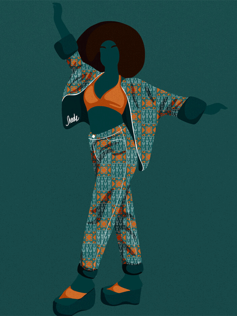 Ankara Aesthetics in Teal