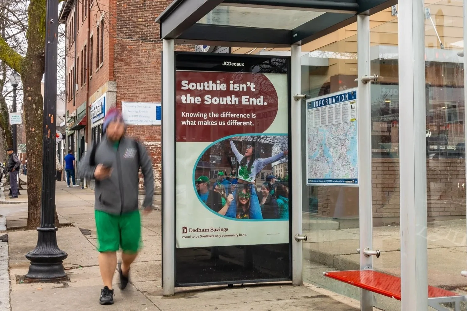 Annual Southie St. Patty's Day Parade Route Bus Shelters 