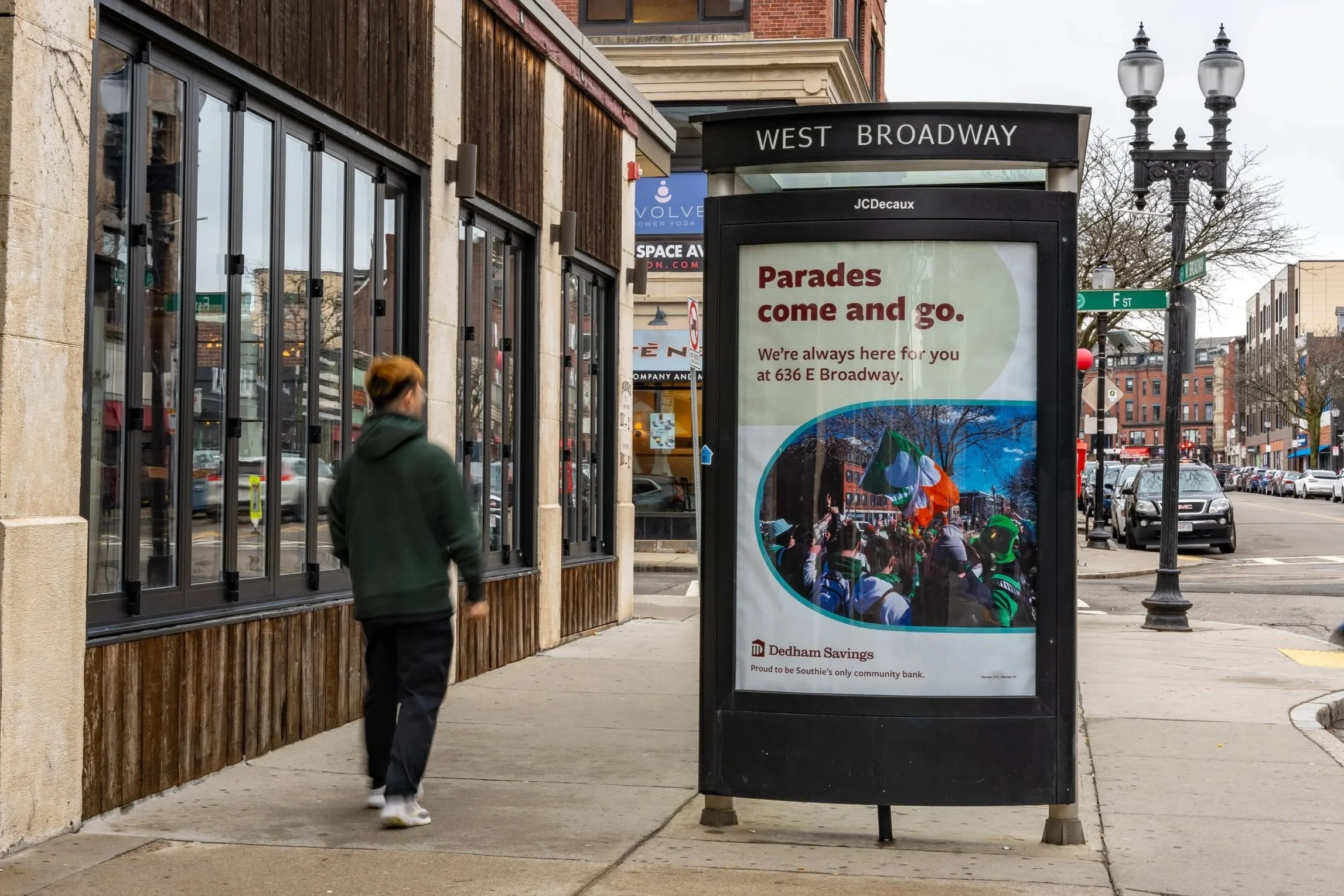 Annual Southie St. Patty's Day Parade Route Bus Shelters 