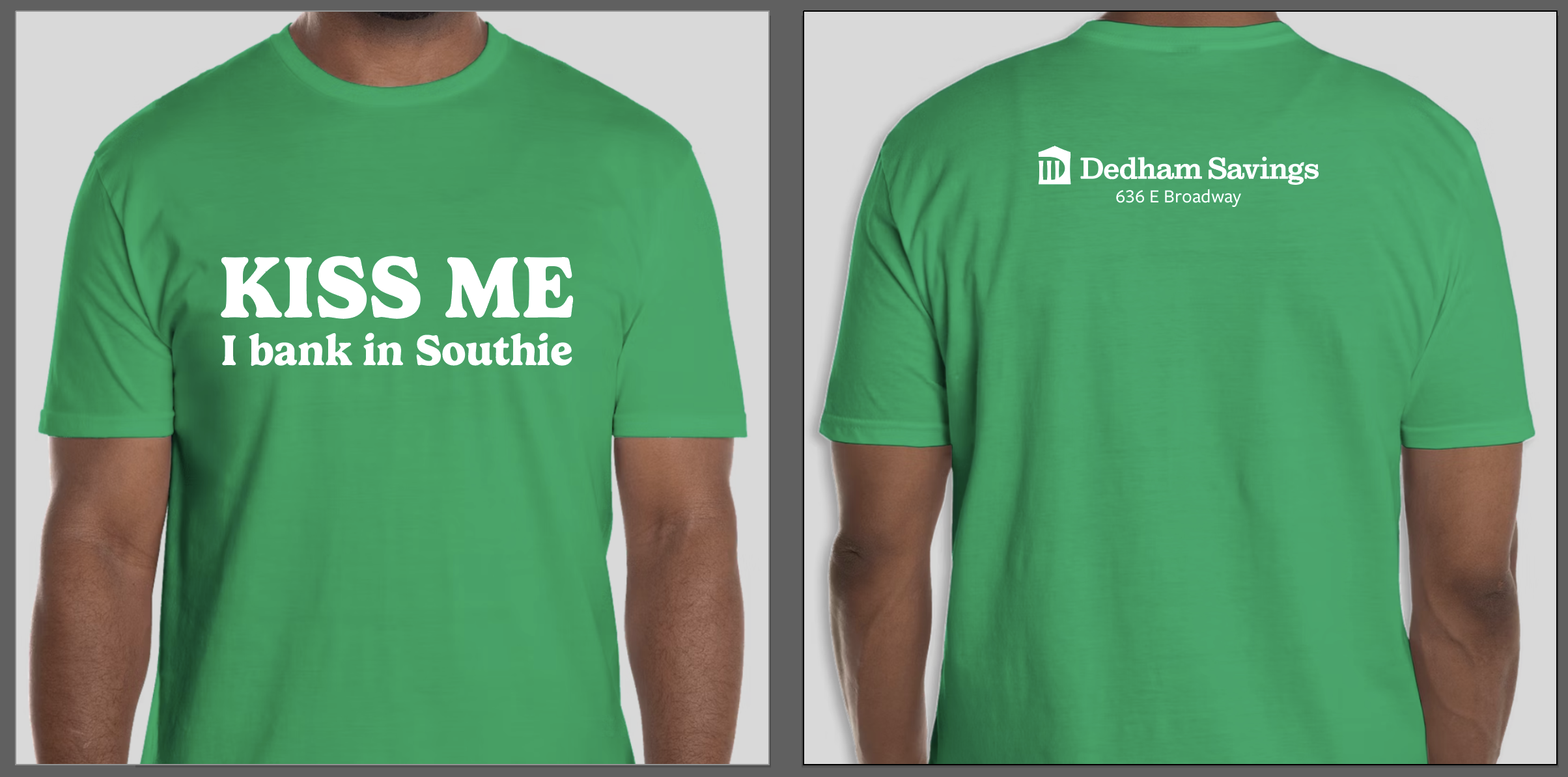 And a shirt for the bank to handout to people on parade day!