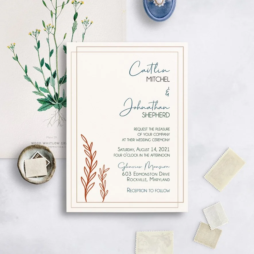 Boho Chic Wedding Invitations