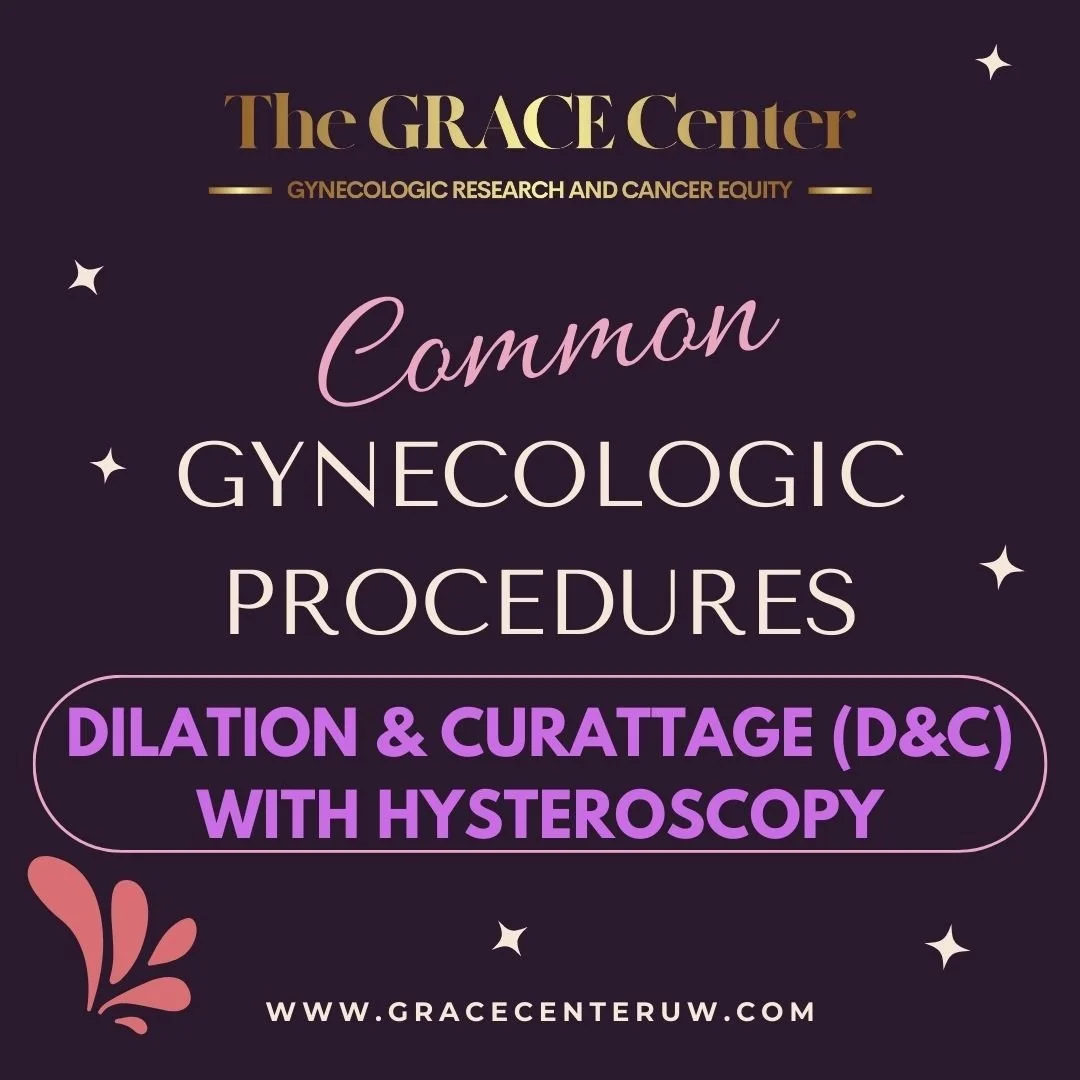 A dilation & curettage (D&C) with hysteroscopy is a procedure that samples endometrial tissue for any abnormalities but allows providers to also visually inspect the uterus. There is numbing involved in this procedure. 
curettage: cure­-