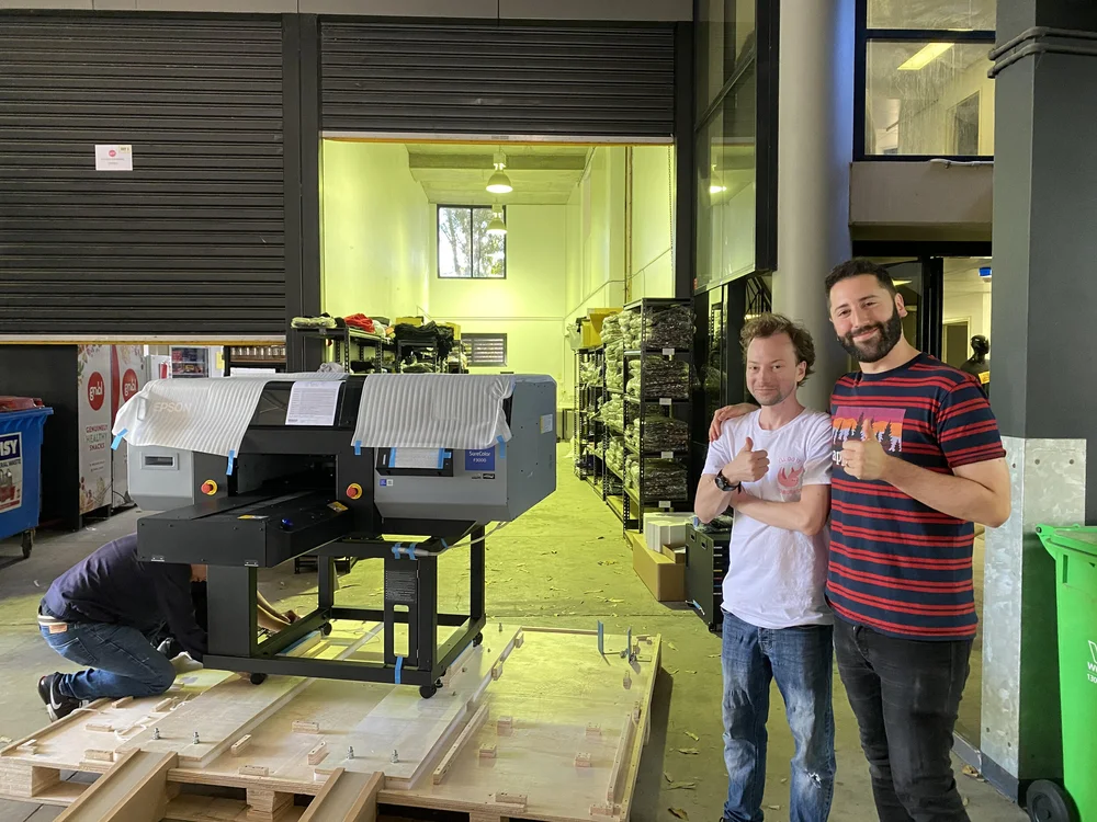 Inside Louie’s print studio in Artarmon