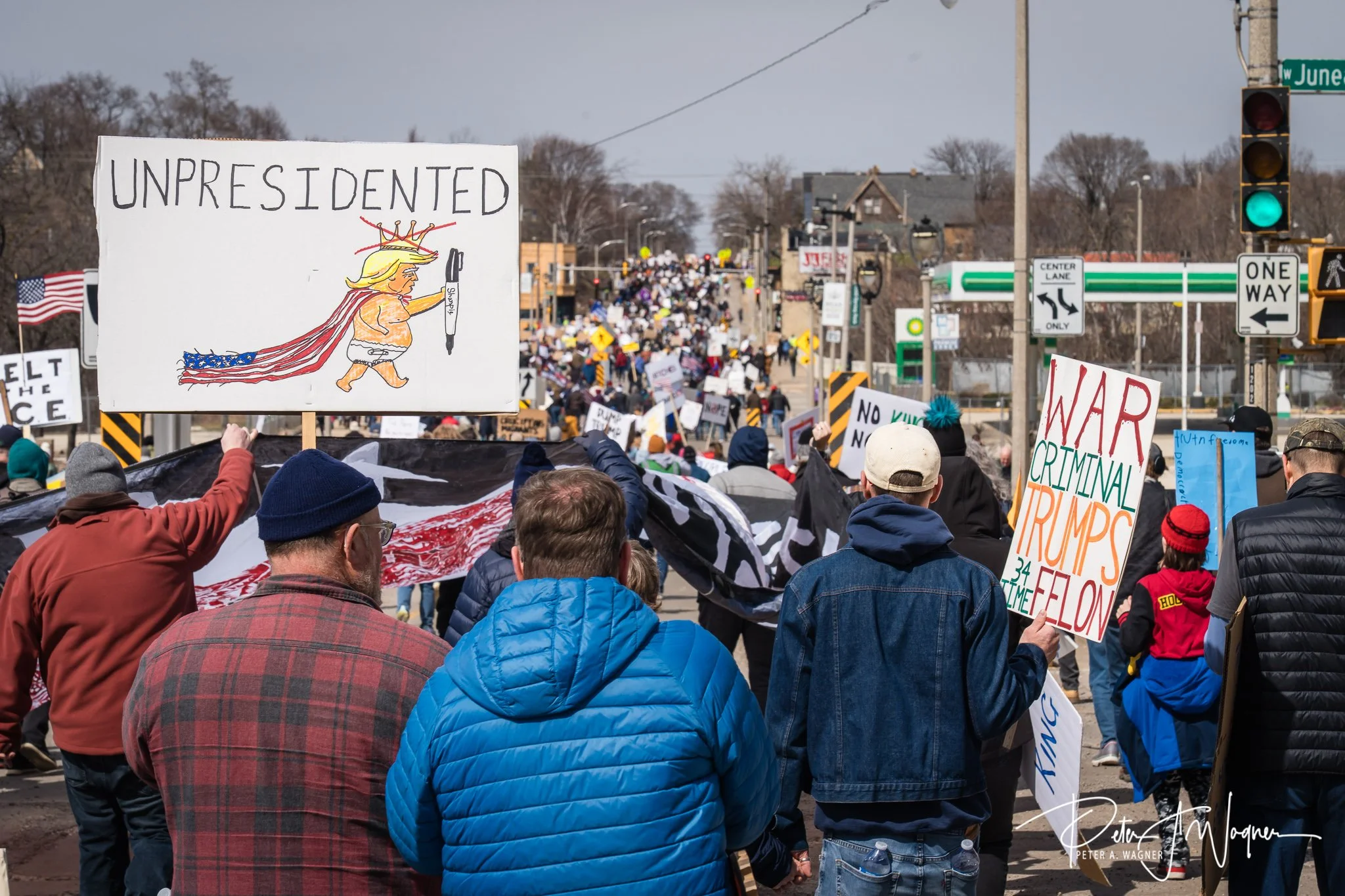 No Kings Protest Milwaukee 2026