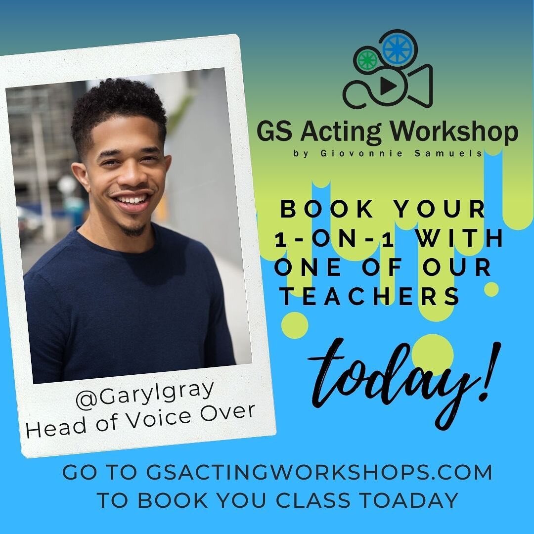 TODAY IS A PERFECT DAY TO BE A BETTER ACTOR! BOOK YOUR 1-on-1 TRAINING WITH ONE OF OUR AWESOME TEACHERS @realjermaine_williams or @garylgray! We cover everything from on screen to voice over! Book your session now!! 

#acting #coaching #gsaw #tv #fil