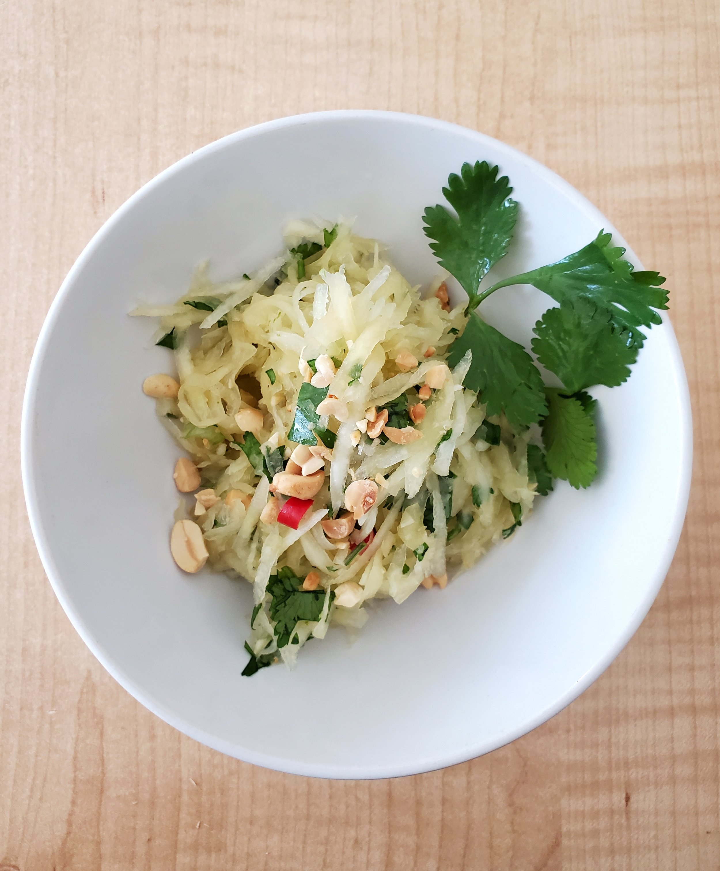 Green Papaya Salad - Cilantro and Citronella