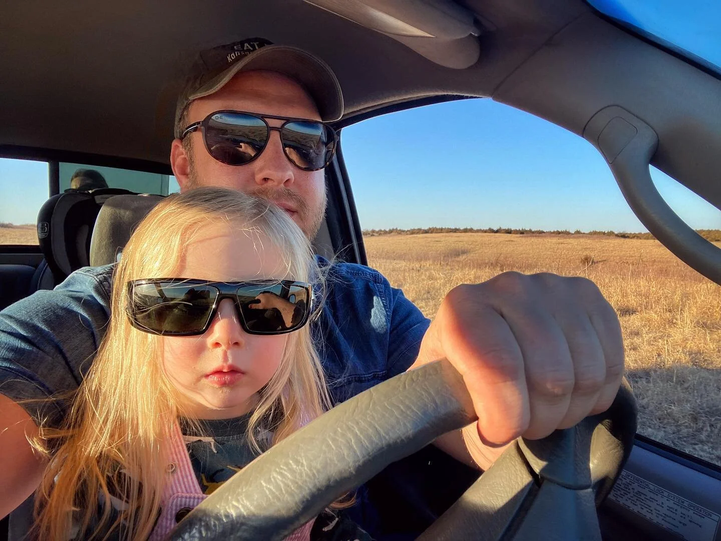 Who else learned to drive in a pasture? 😎
.
#kansaslife