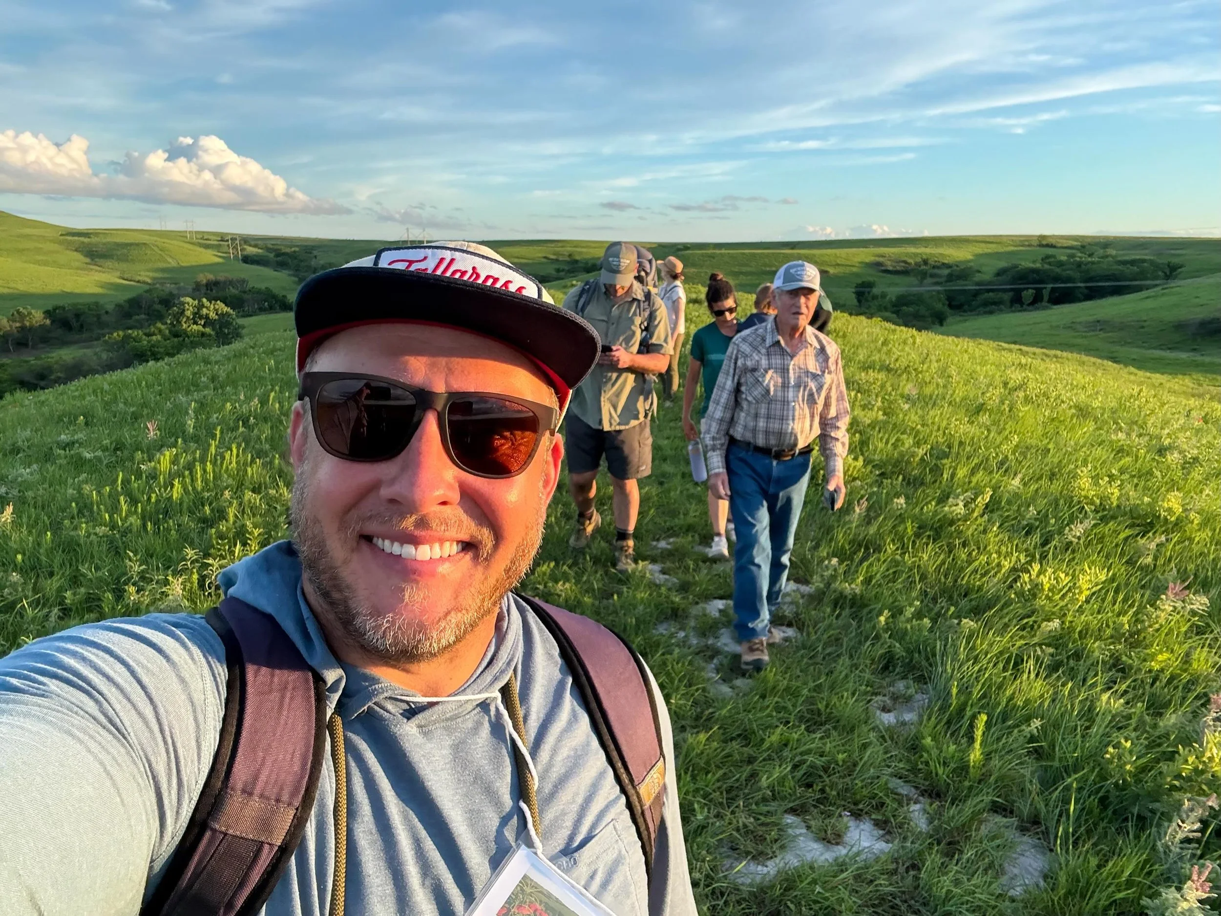 Great hike with friends and family at Konza Prairie for the annual @friends_of_konza_prairie Wildflower Walk. Native wildflowers&mdash;especially butterfly milkweed&mdash;put on an impressive display along the Butterfly Hill trail. With boundless ene
