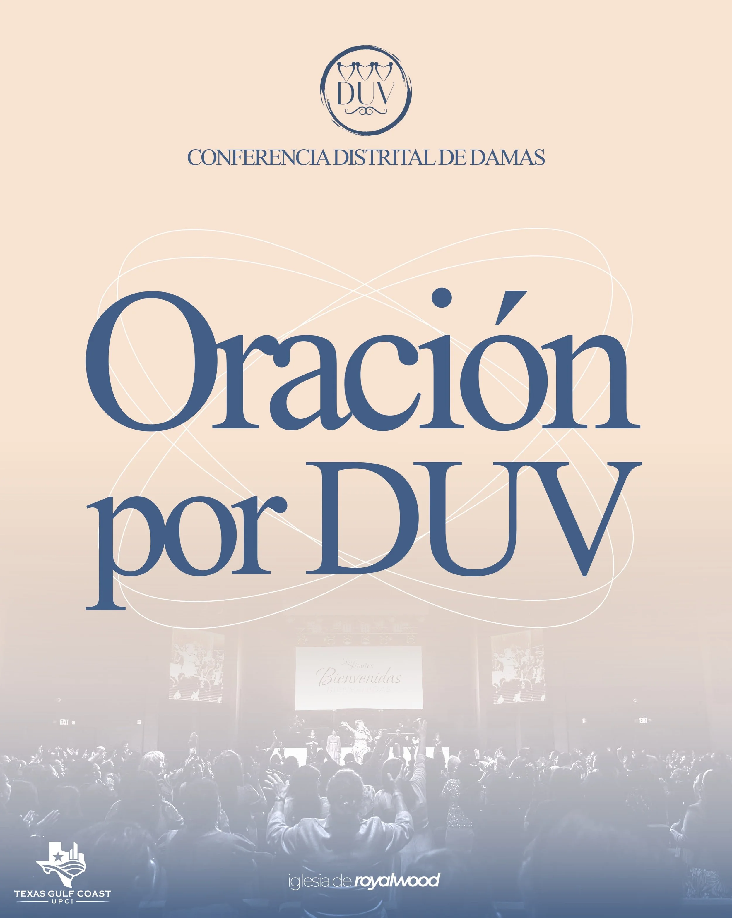 &iexcl;HOY ES NOCHE DE ORACI&Oacute;N!

Esta noche tendremos un tiempo muy especial en la presencia de Dios. Nos enfocaremos en orar por todas las damas de nuestra iglesia, por nuestro Comit&eacute; de Damas, por nuestra L&iacute;der de Damas y por l
